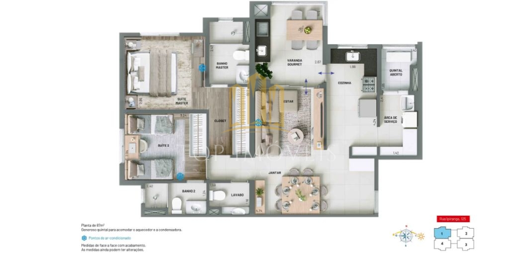O APARTAMENTO DOS SEUS SONHOS ESTÁ AQUI! Vila Ema Patriani Mirai 2 Dormitórios Viva com mais estilo, conforto e praticidade em um apartamento incrível de 2 dormitórios no moderno e desejado Patriani…