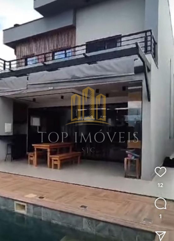 Sobrado luxuoso em condomínio fechado 279m² alto padrão vista livre piscina sjc