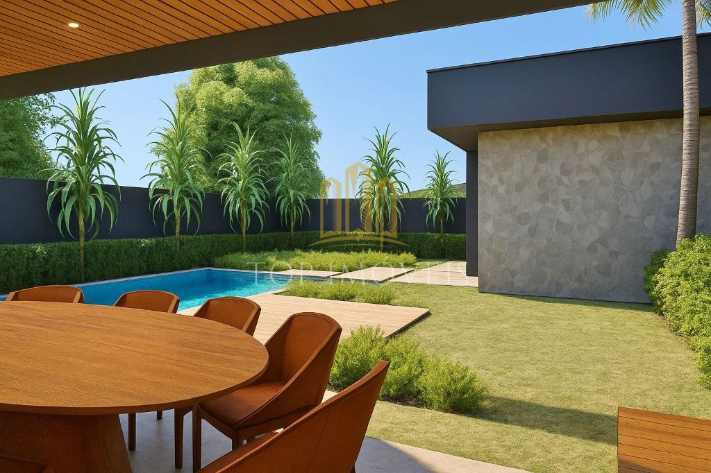 Casa térrea de alto padrão com 4 quartos, pé direito duplo n