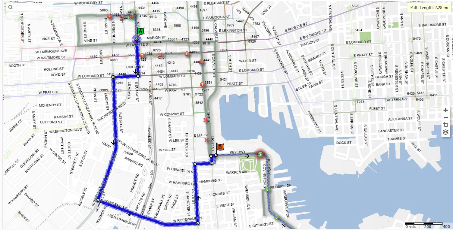 LocalLink 71 Southbound detour map
