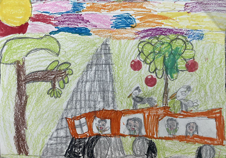 A Fun Train Ride by Zenaida LiMiller