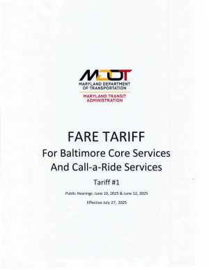 Cover of MTA Fare Tariff Policy
