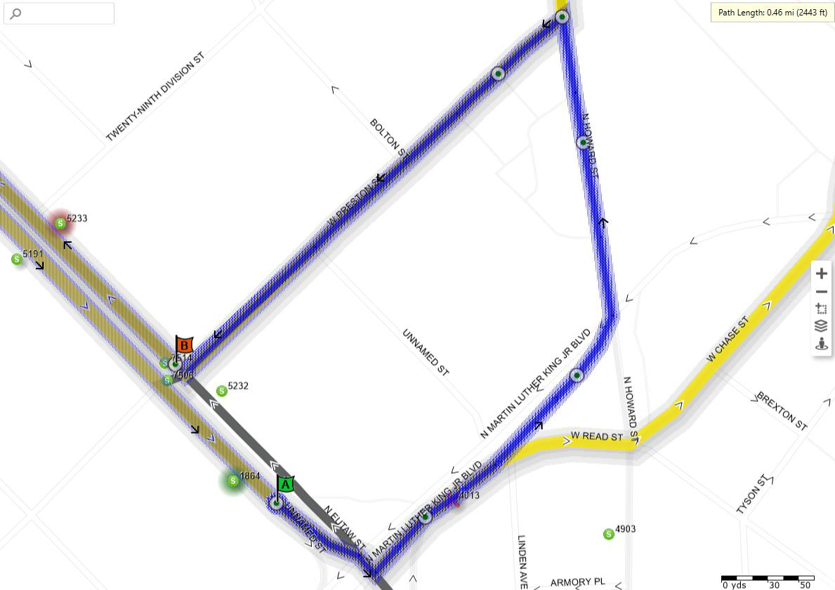 LocalLink 91 detour map