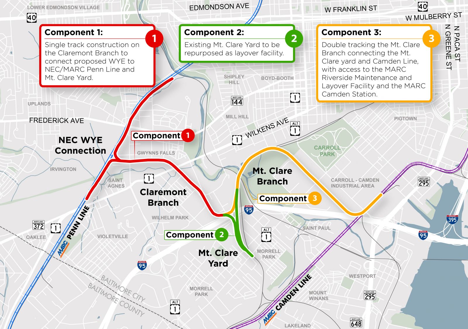 Penn-Camden Connector Map