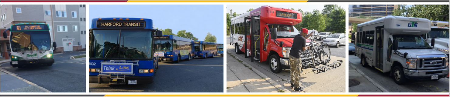 Statewide Transit Plan Header Image showing different vehicle modes