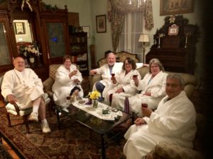 Cheers to Rookwood relaxation with robes