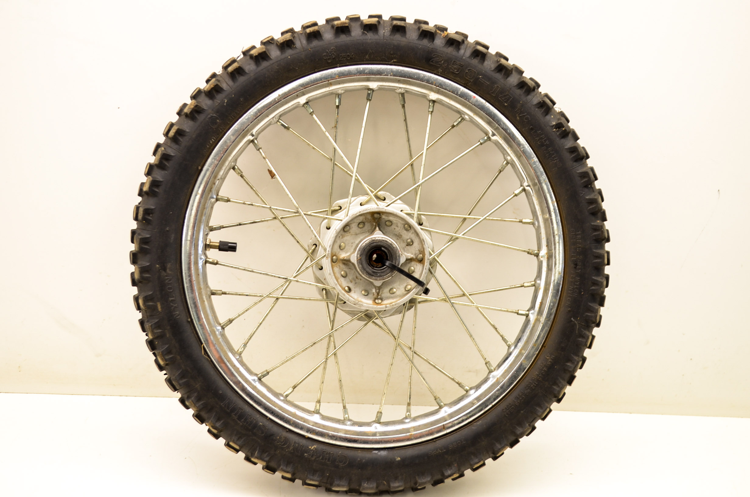 08 Kawasaki KLX110 Front Wheel Rim & Tire 2.514 Cheng Shin eBay