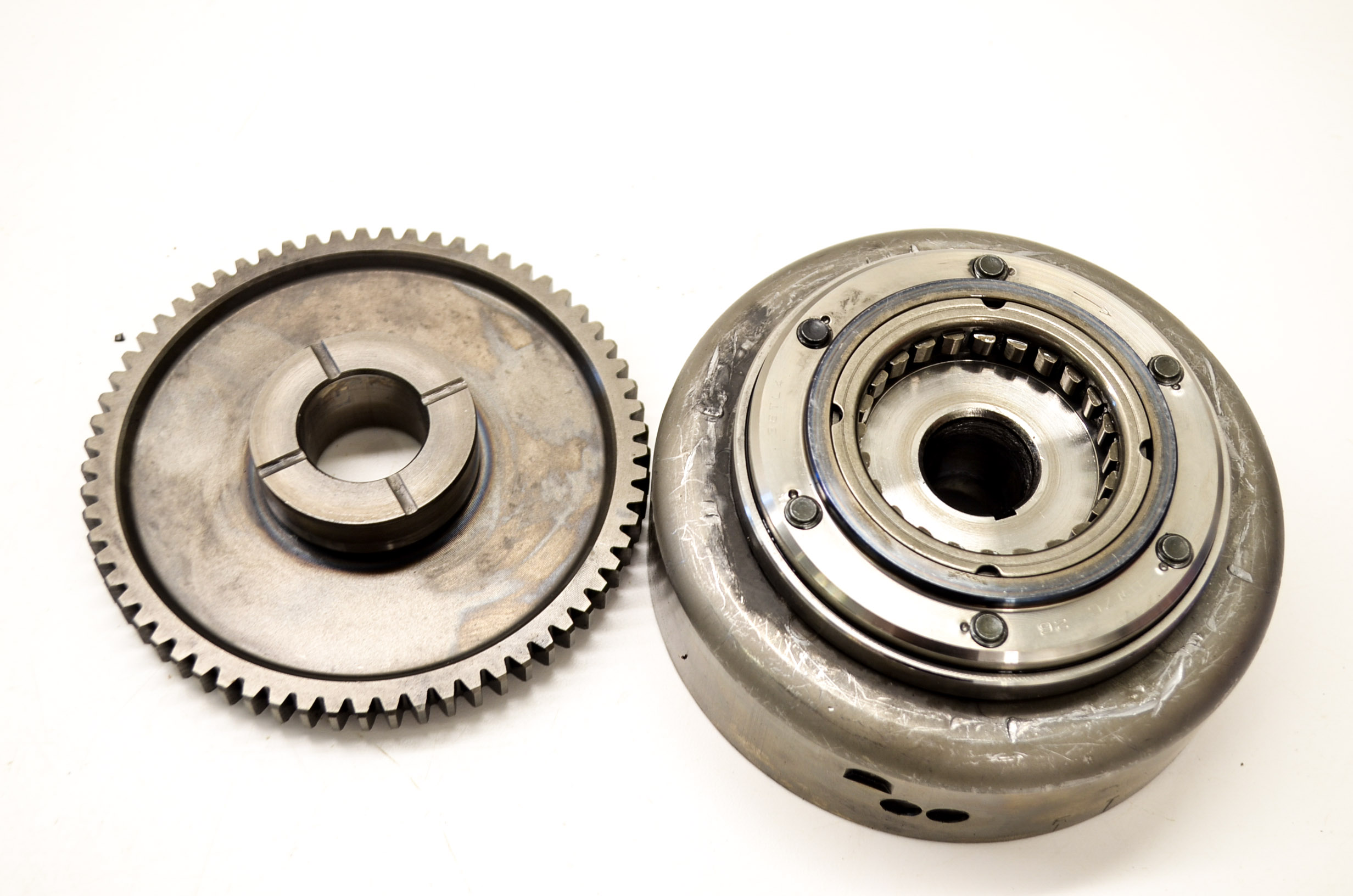 02 Yamaha Warrior 350 Flywheel Starter Clutch Bearing & Gear eBay