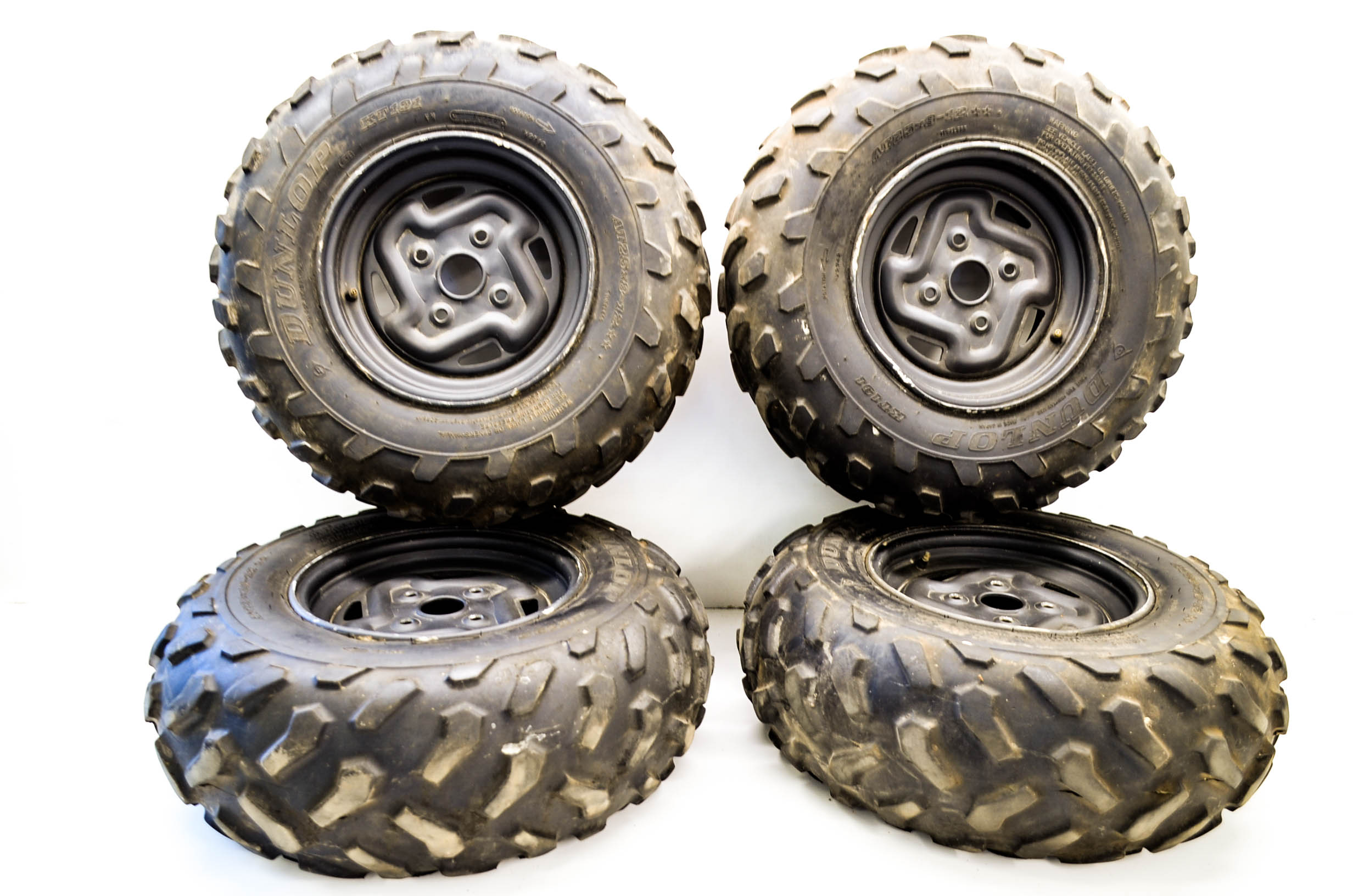 07 Kawasaki Brute Force 750 Front & Rear Wheels Rims & Tires 25x1012