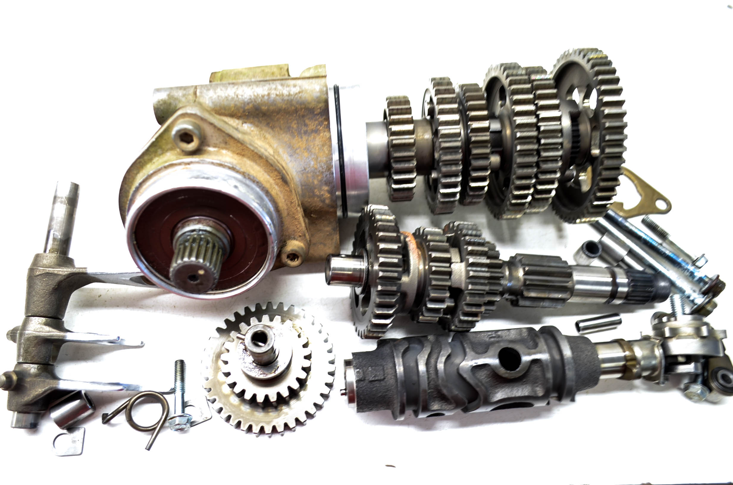 98 Honda FourTrax 300 4x4 Transmission Complete Shift Forks & Drum TRX300FW