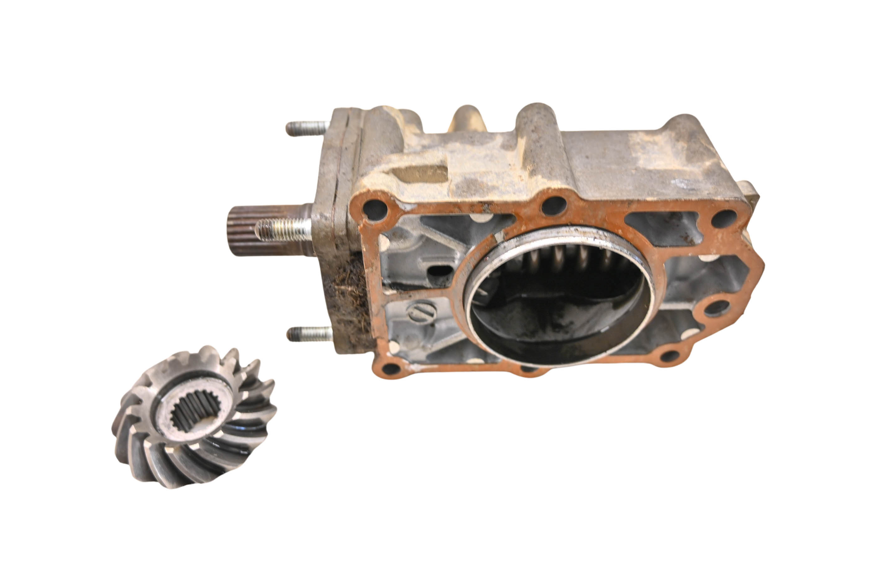 16 Kawasaki Mule 4010 Trans 4x4 Transfer Case Bevel Gear Case Output Shaft KAF620