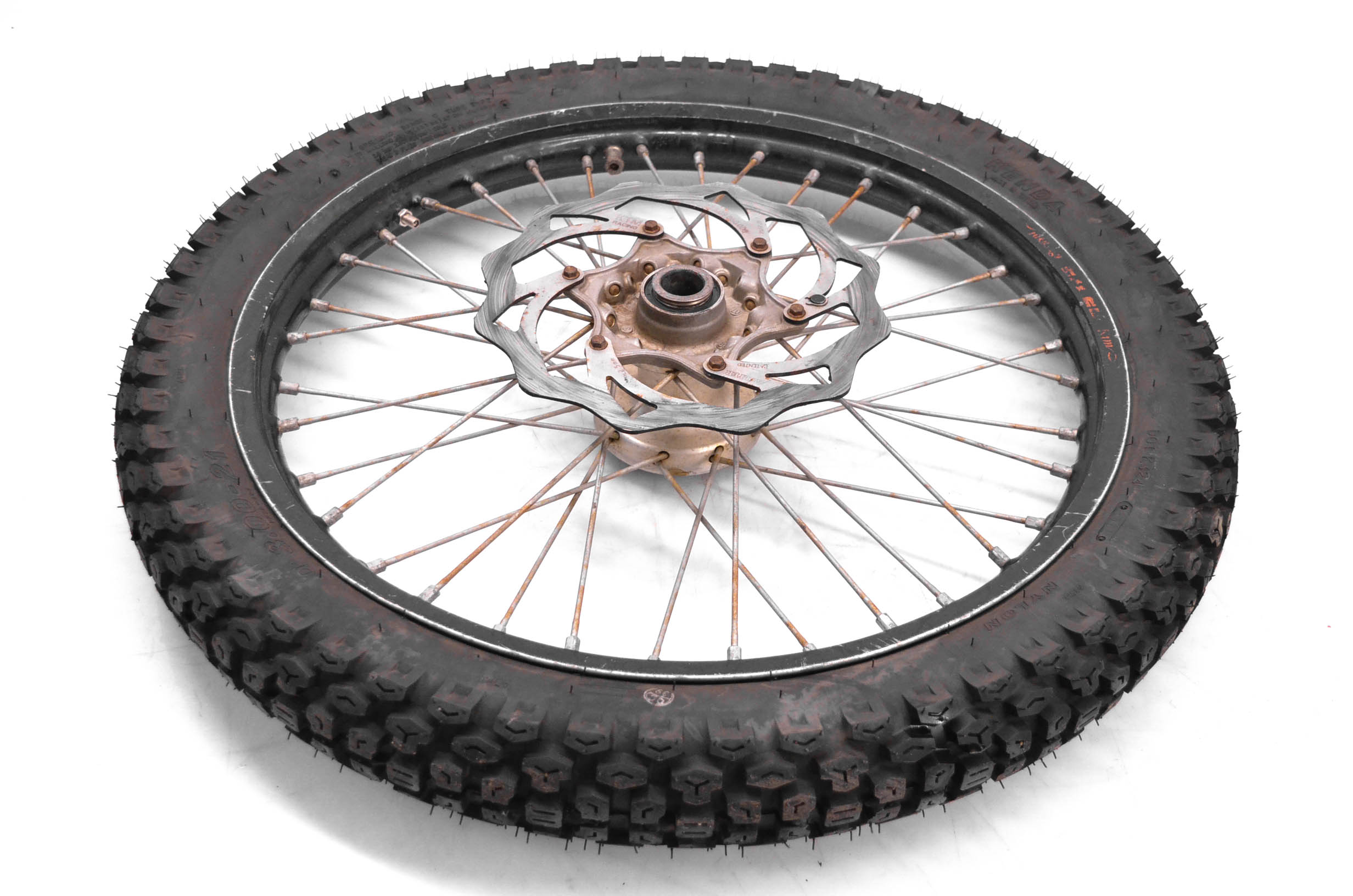 08 KTM XCF-W 250 Front Wheel Rim Rotor & Tire 3.00-21