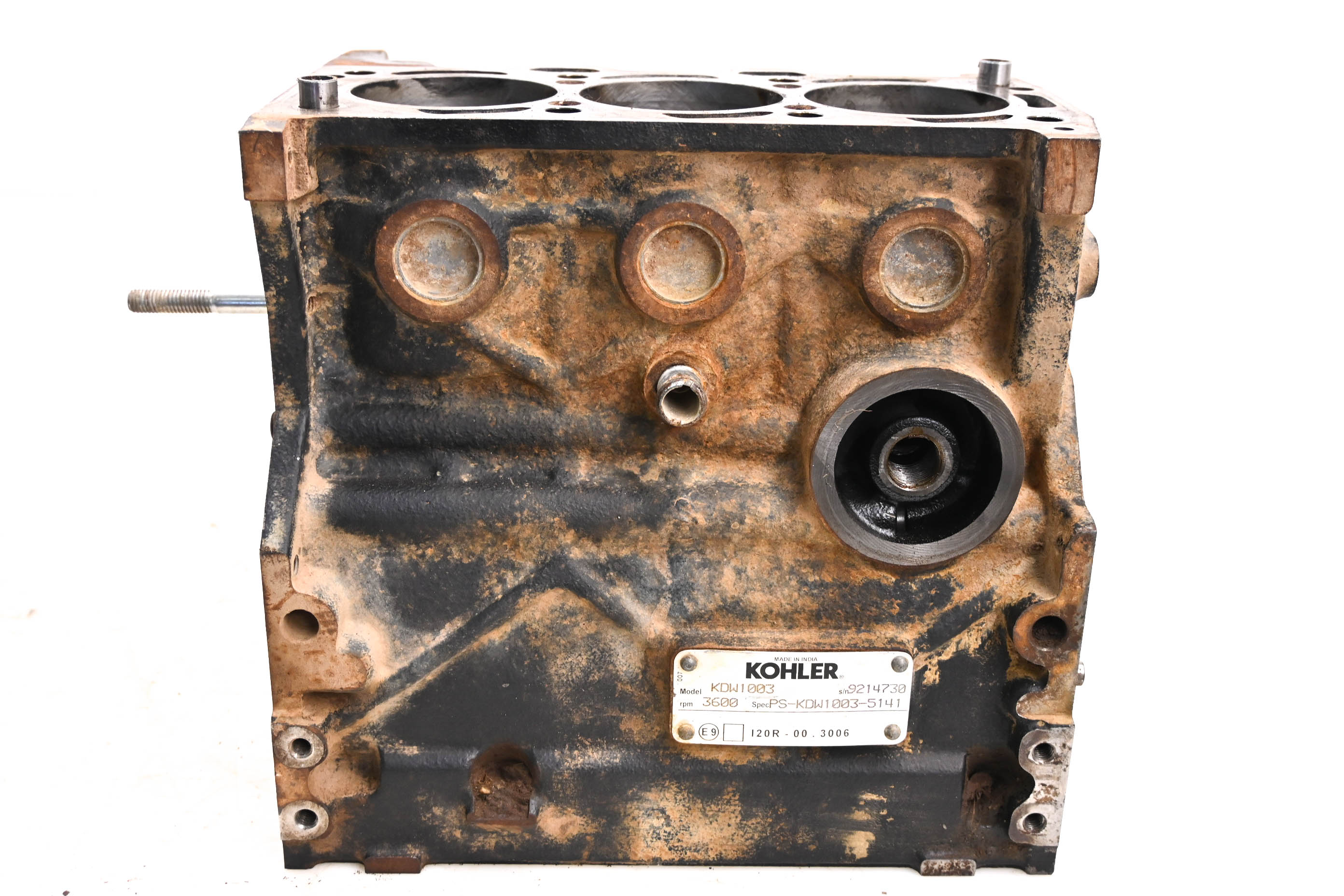16 Polaris Ranger 1000 Crew Diesel Crankcase Center Crank Case & Cylinders
