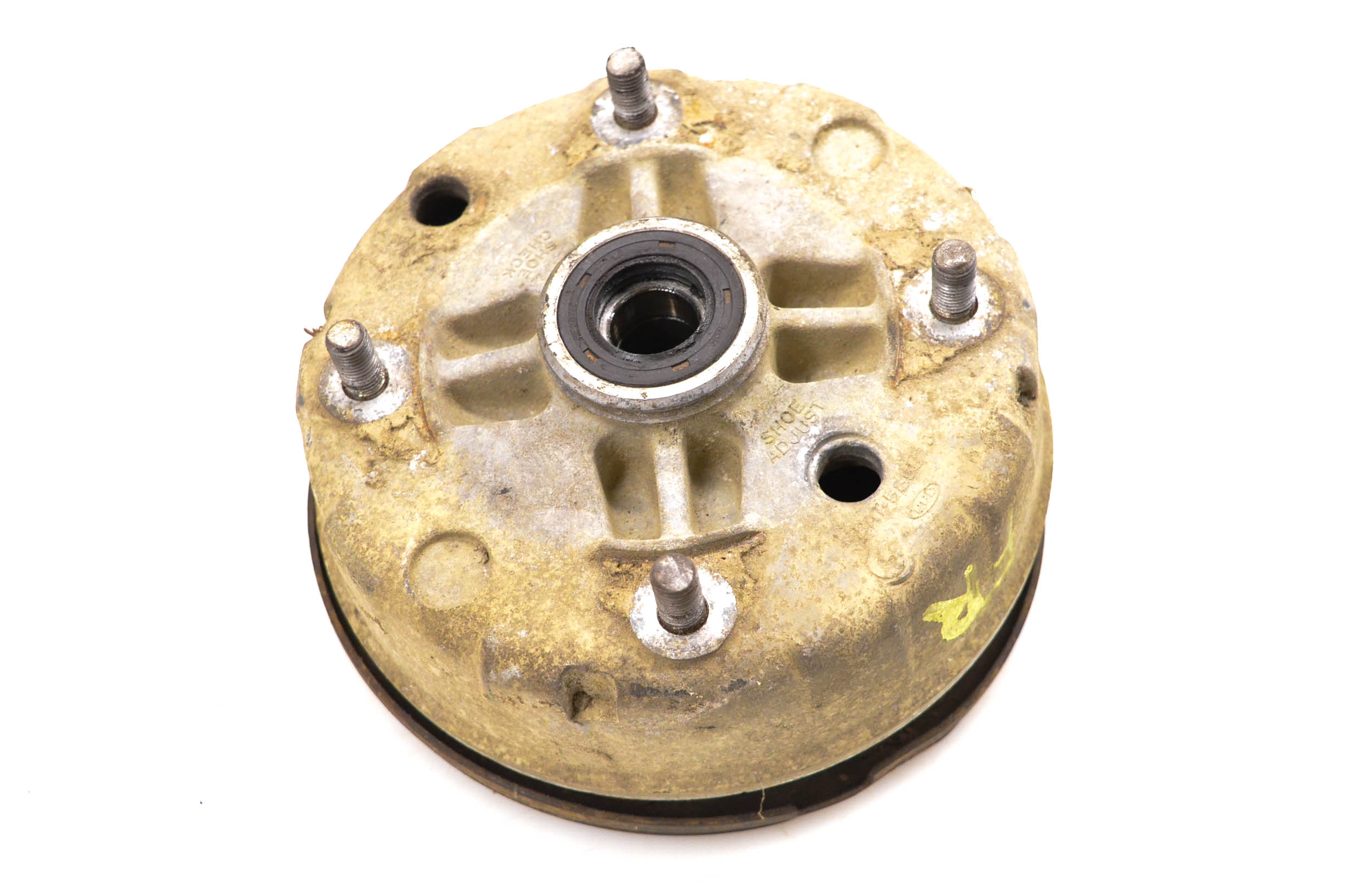 87 Kawasaki Bayou 300 2x4 Front Right Brake Drum Assembly KLF300