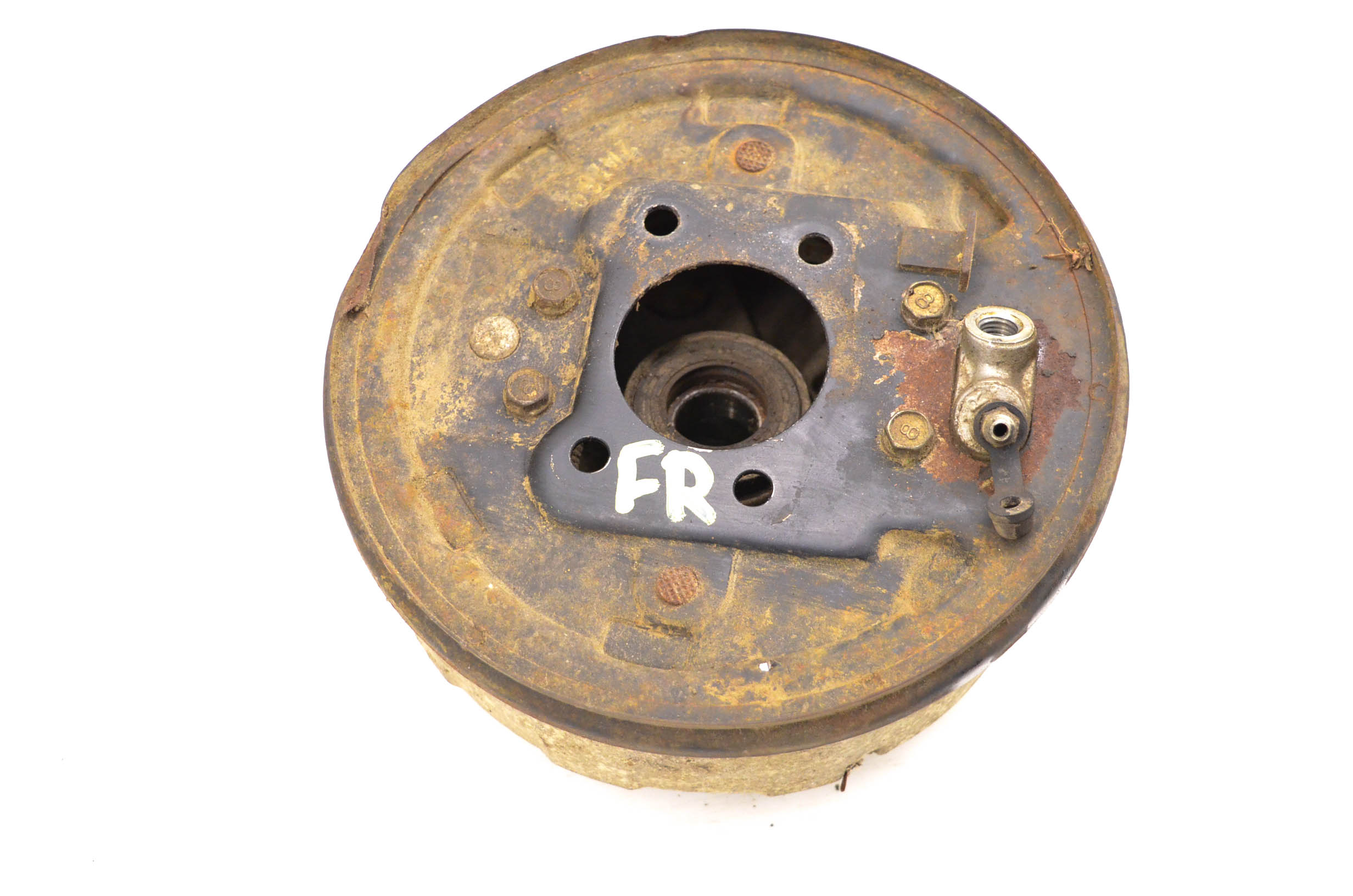 87 Kawasaki Bayou 300 2x4 Front Right Brake Drum Assembly KLF300
