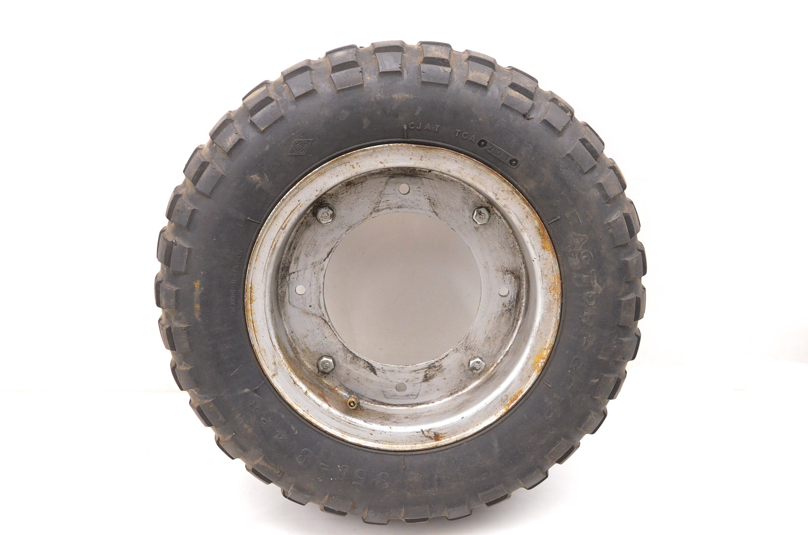 71 Suzuki Trailhopper 50 Front Wheel Rim & Tire 3.50-8 MT50