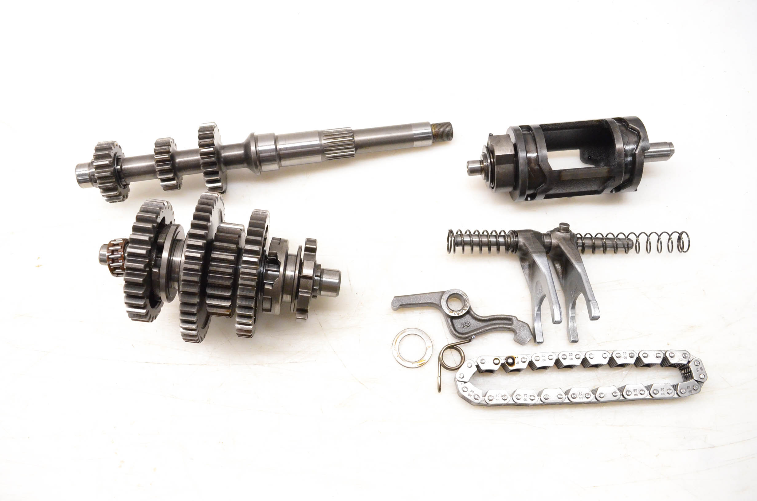 01 Yamaha Kodiak 400 4x4 Transmission Shift Forks & Drum YFM400