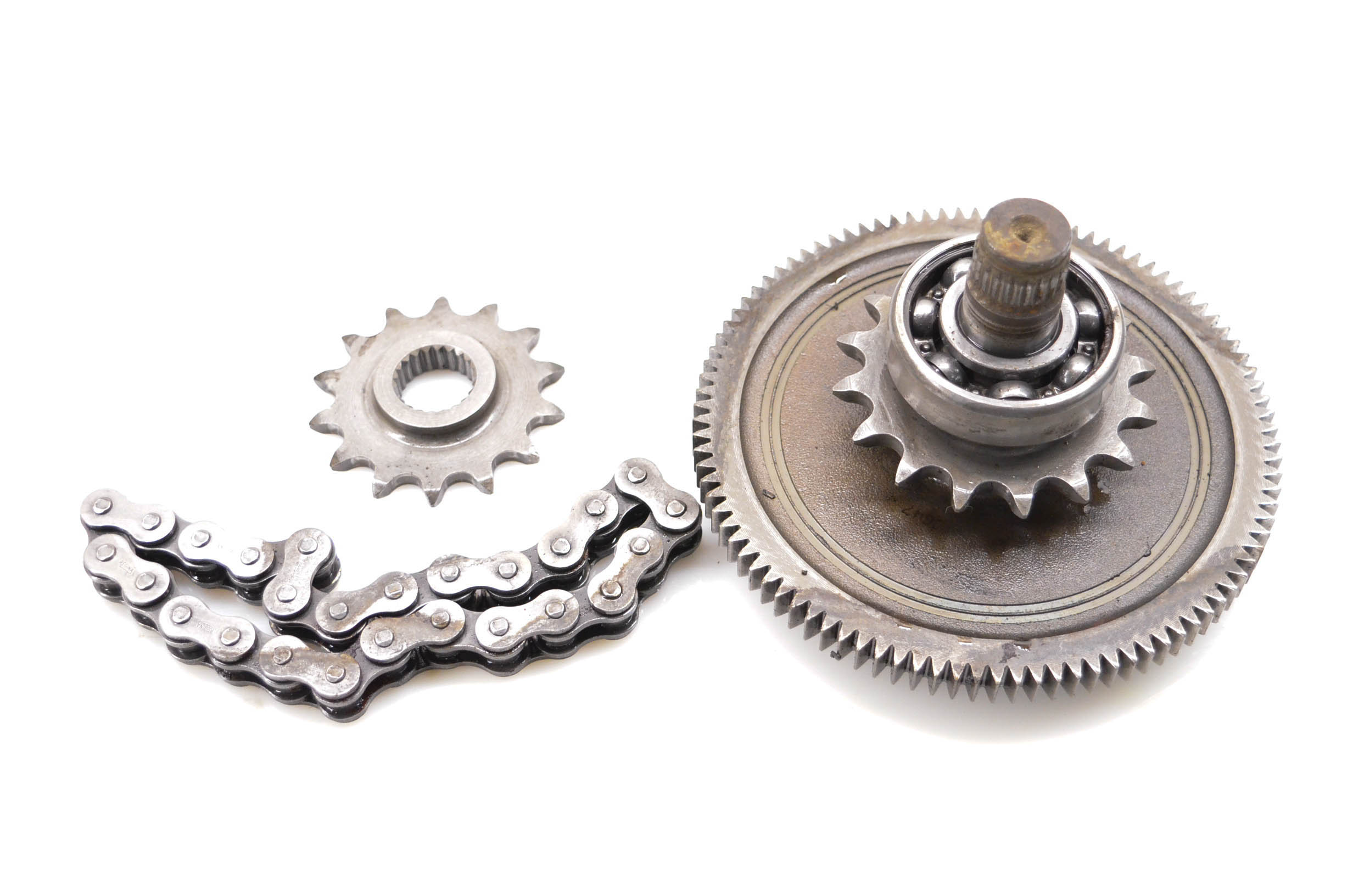 01 Polaris Xplorer 400 4x4 Final Transmission Shaft Gears & Chain