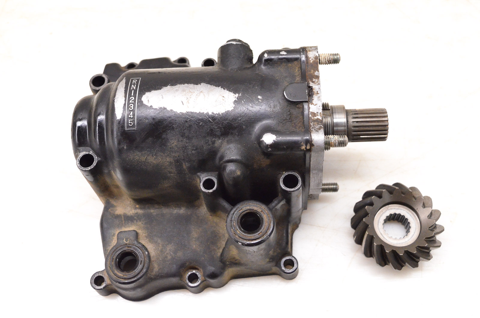 86 Kawasaki Bayou 300 2x4 Transmission Front Bevel Gear Case KLF300