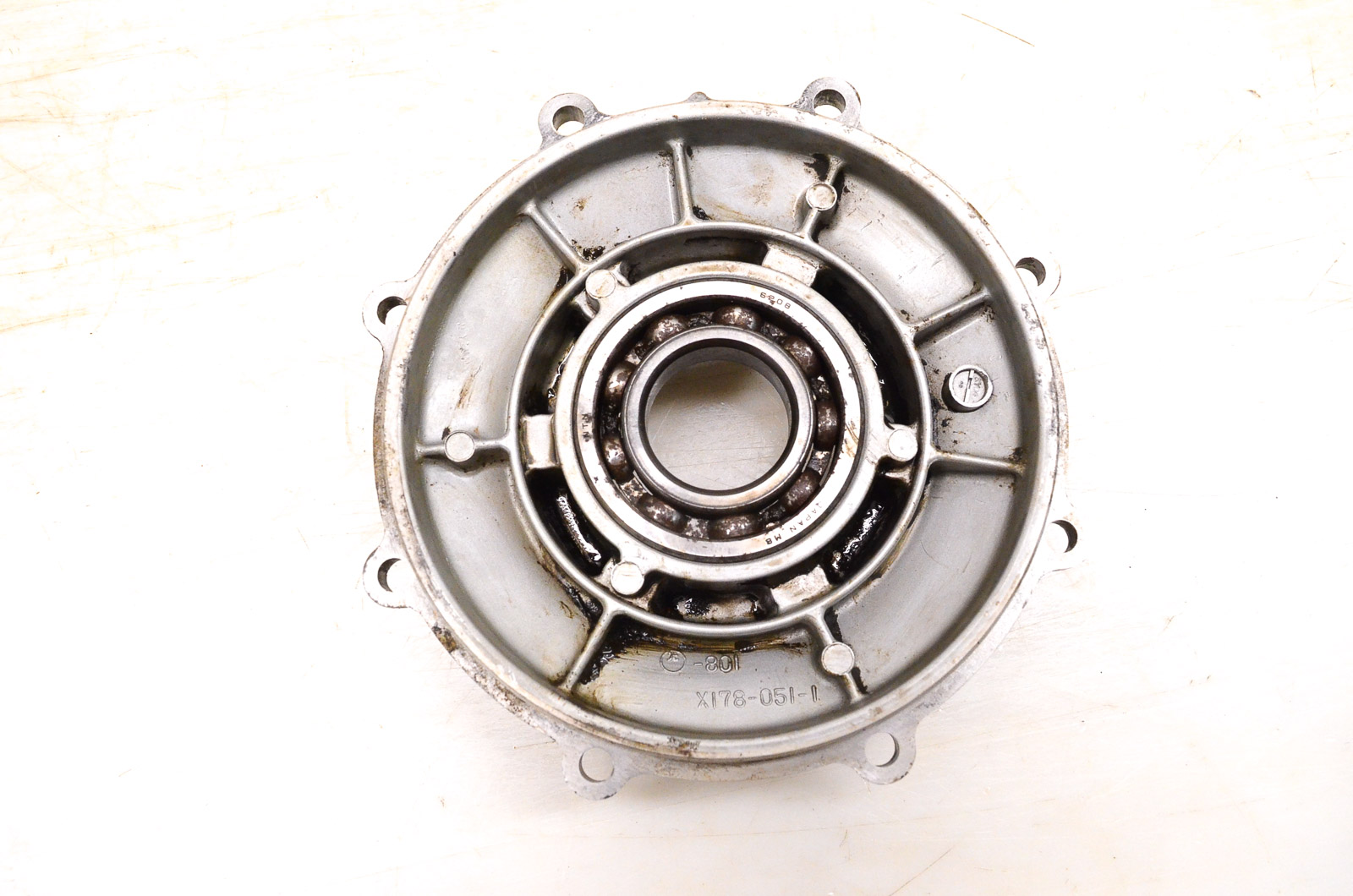 86 Kawasaki Bayou 300 2x4 Rear Differenital Gear Case Cover KLF300