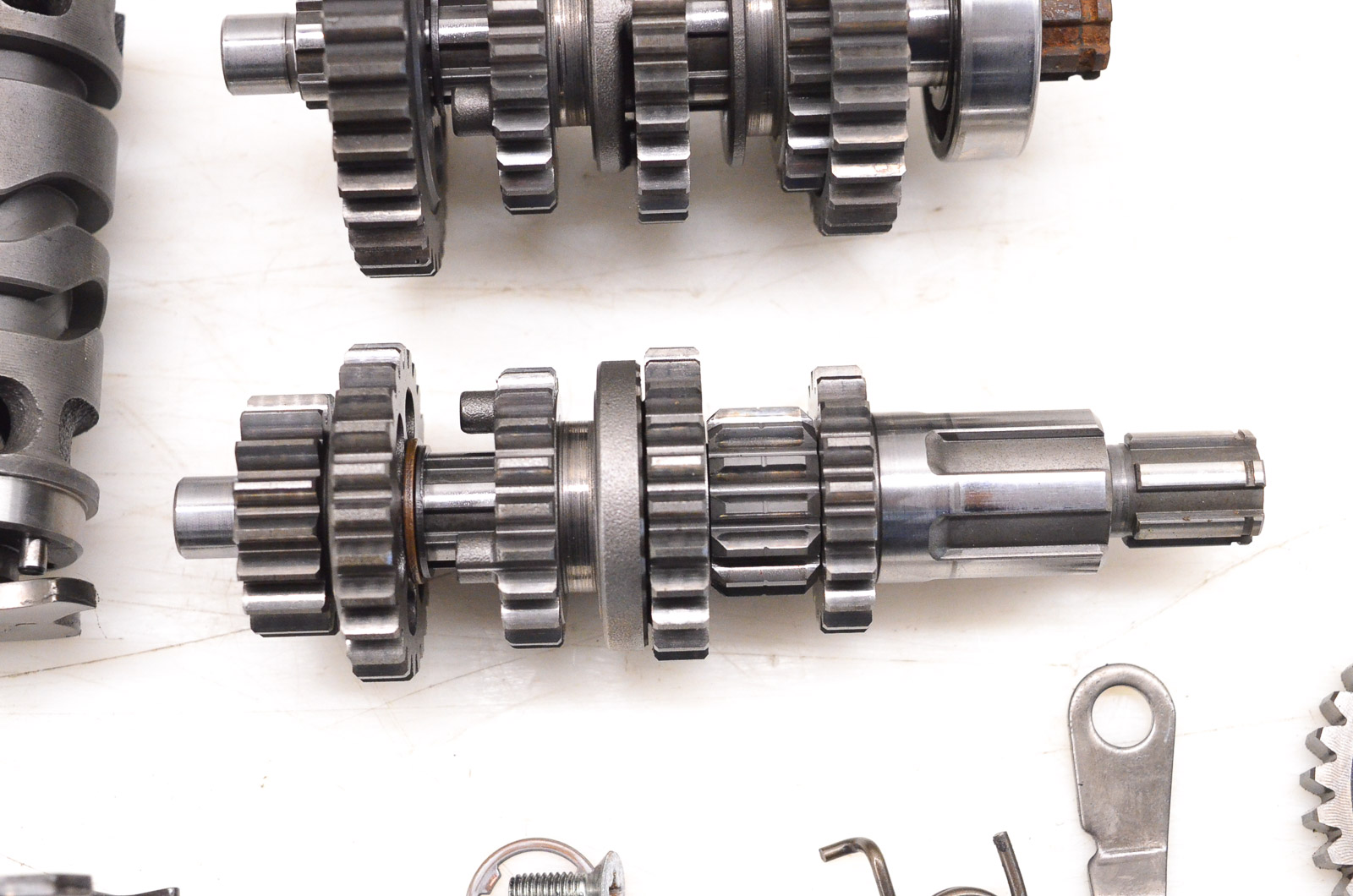 91 Honda XR80R Transmission Shift Forks & Drum