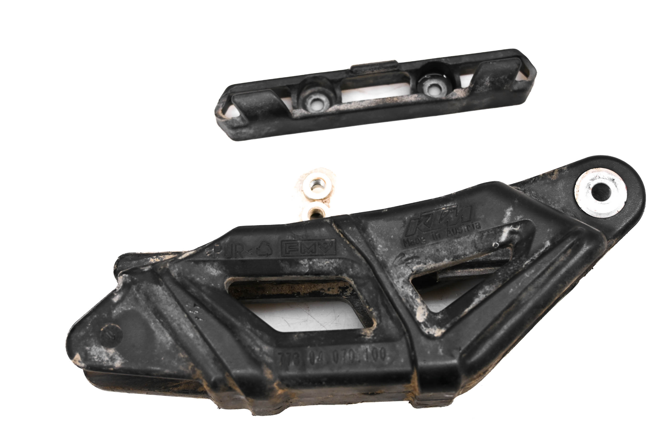11 KTM 350 SX-F Swingarm Chain & Brake Line Guide