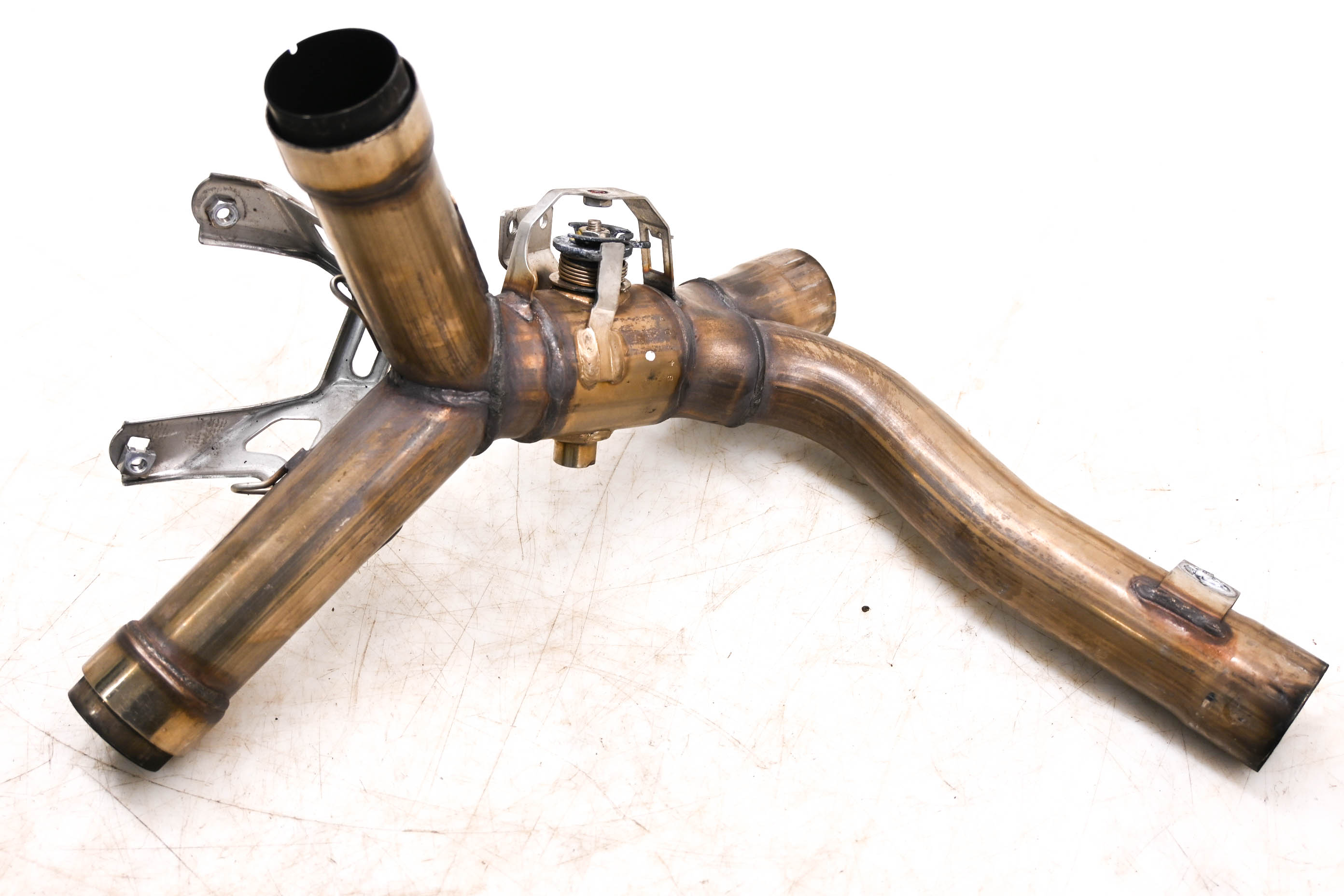 14 Ducati Monster 796 ABS Horizontal Exhaust Center Pipe & Valve