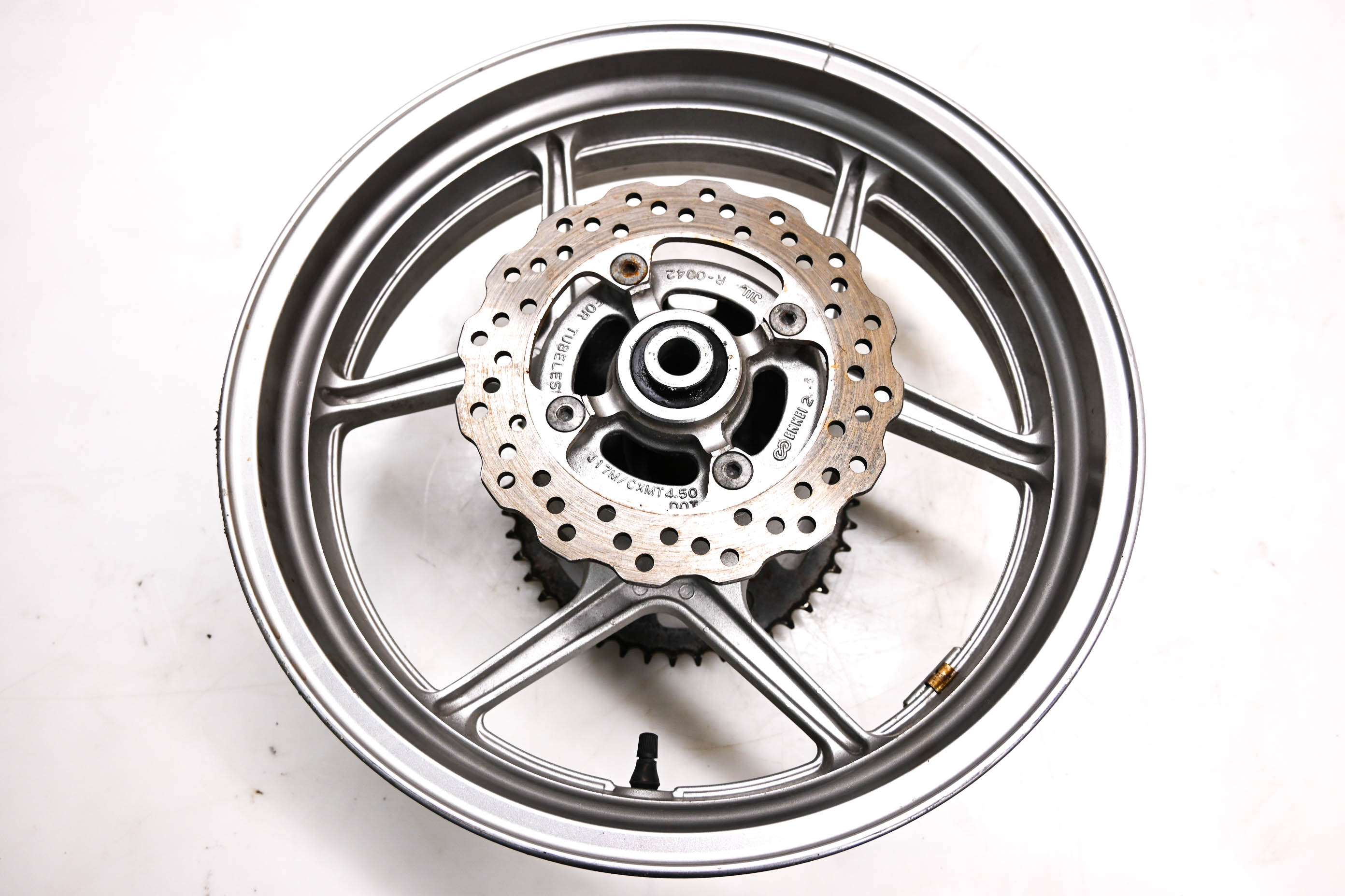 09 Kawasaki Versys 650 Rear Wheel Rim Sprocket & Rotor KLE650