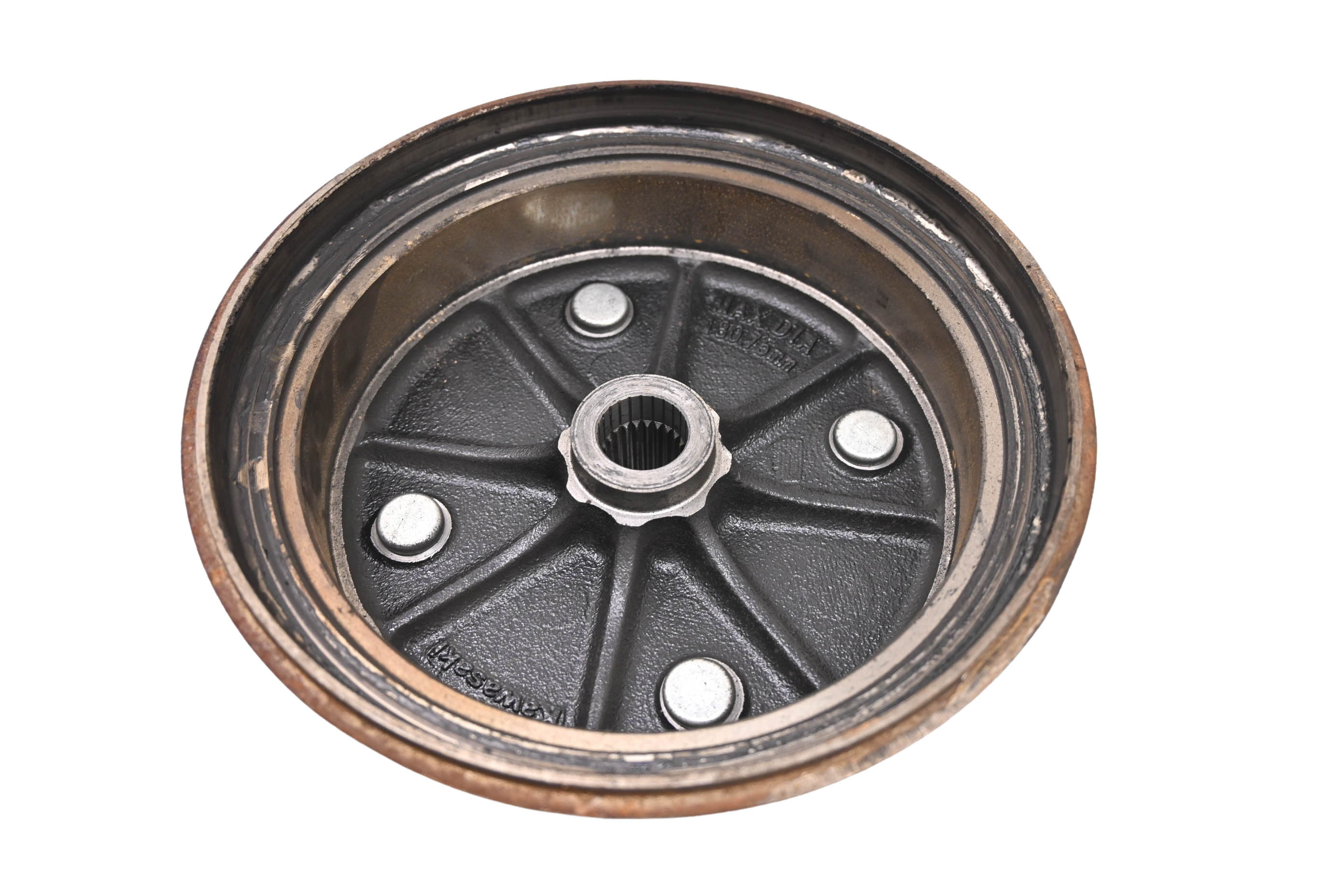 11 Kawasaki Mule 4010 Diesel 4x4 Rear Left Brake Drum Assembly KAF950F