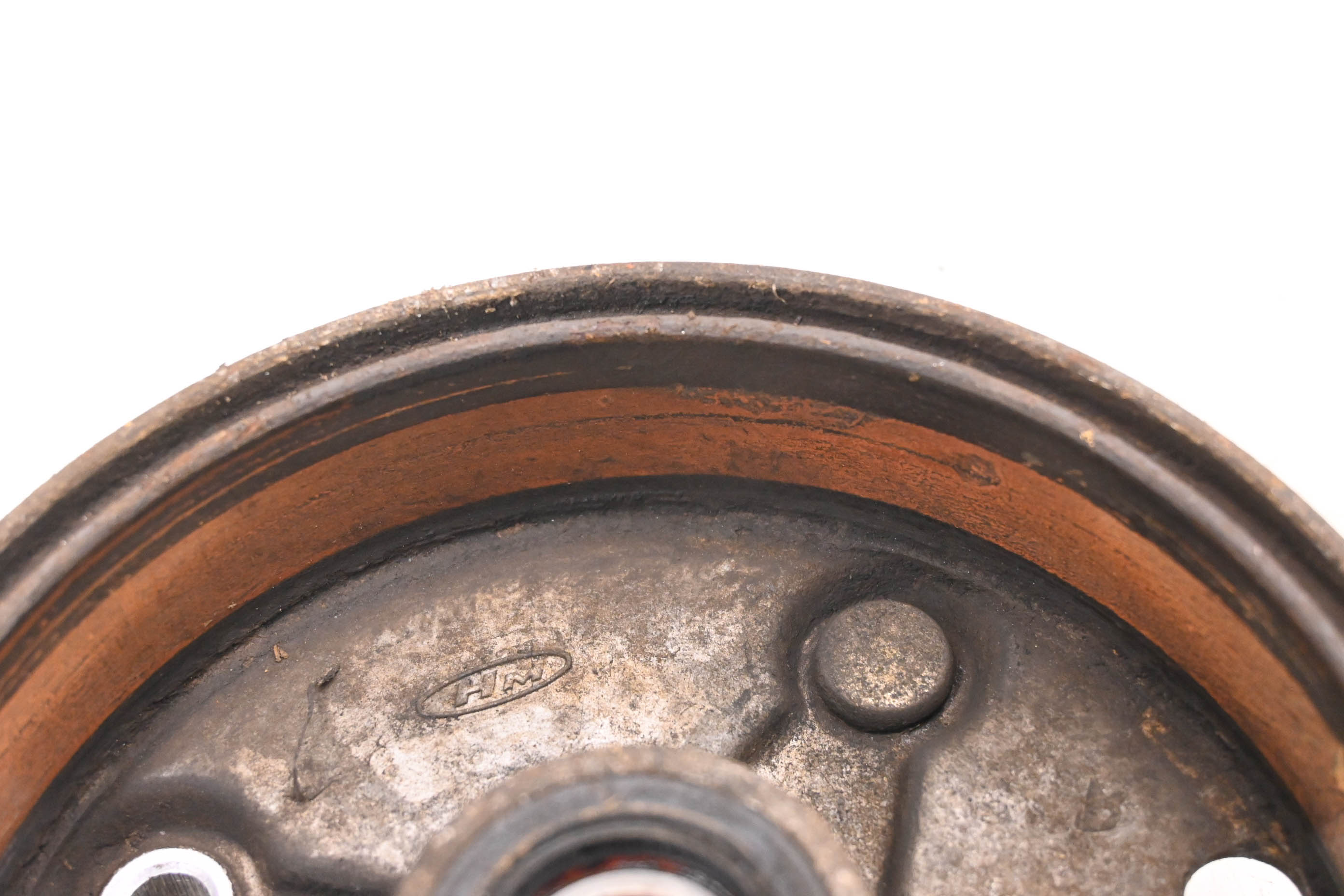 84 Honda Fourtrax 200 2x4 Front Left Brake Drum Assembly TRX200