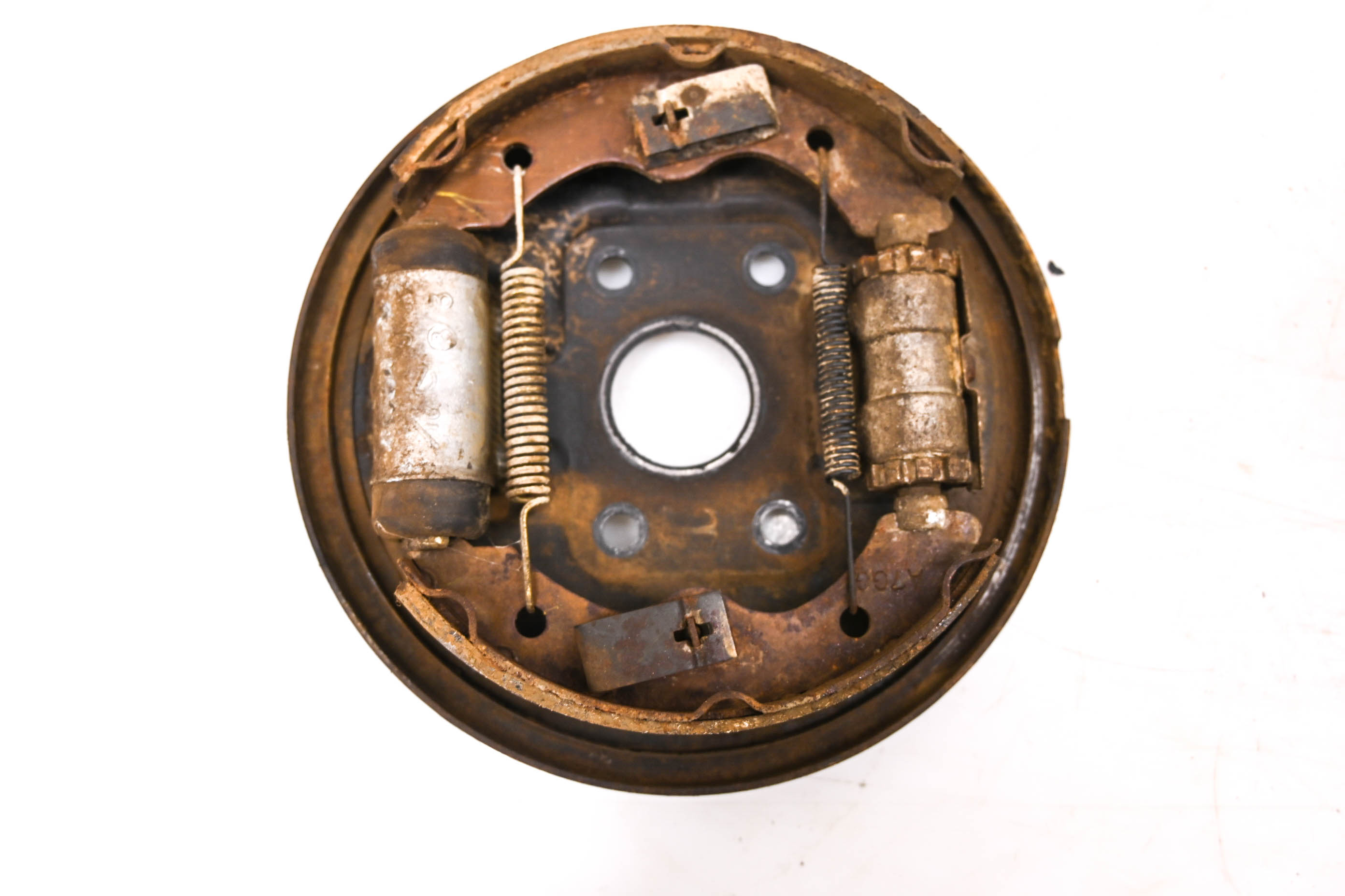 84 Honda Fourtrax 200 2x4 Front Left Brake Drum Assembly TRX200