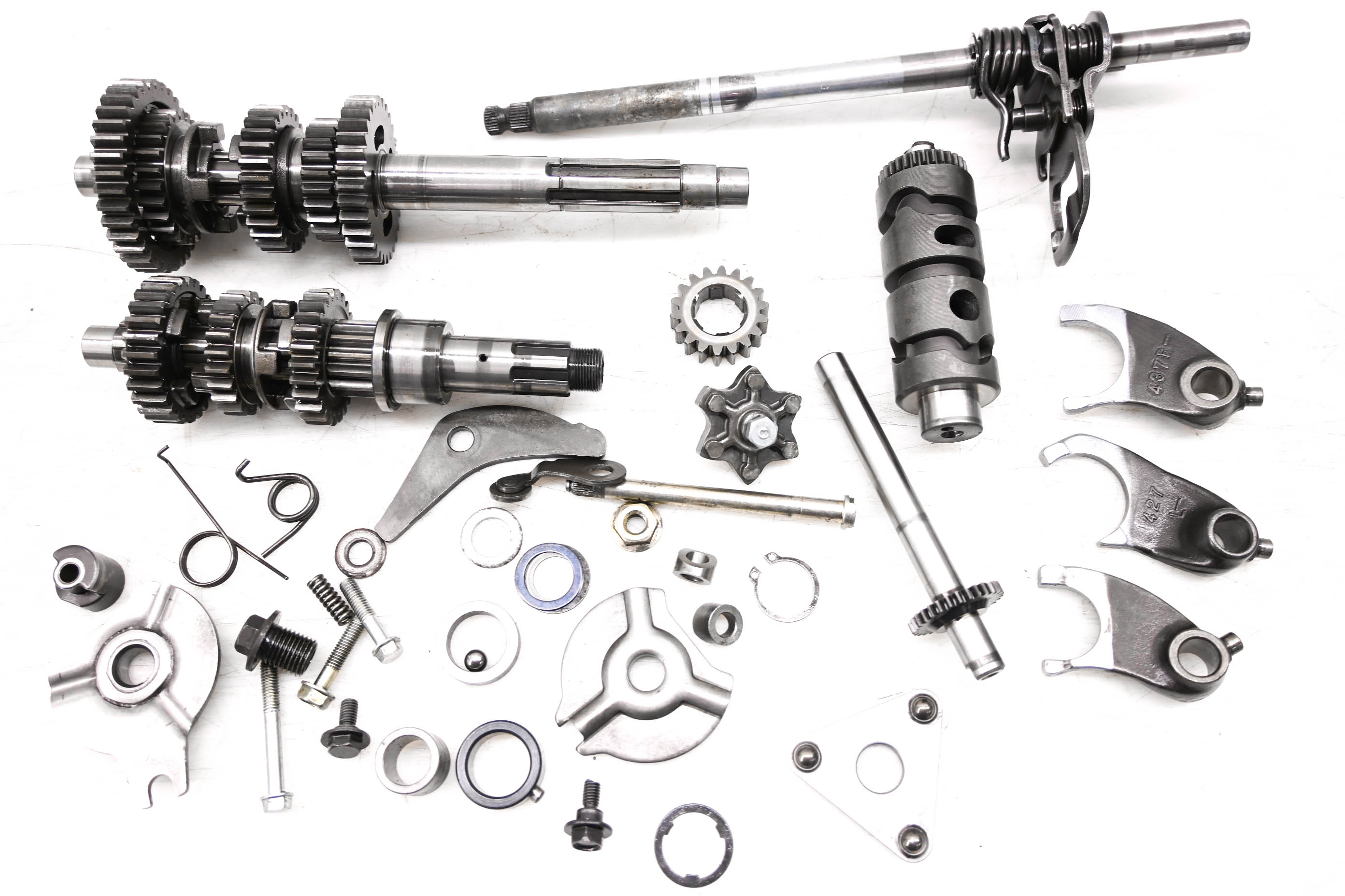 84 Honda Fourtrax 200 2x4 Transmission Shift Forks & Drum TRX200