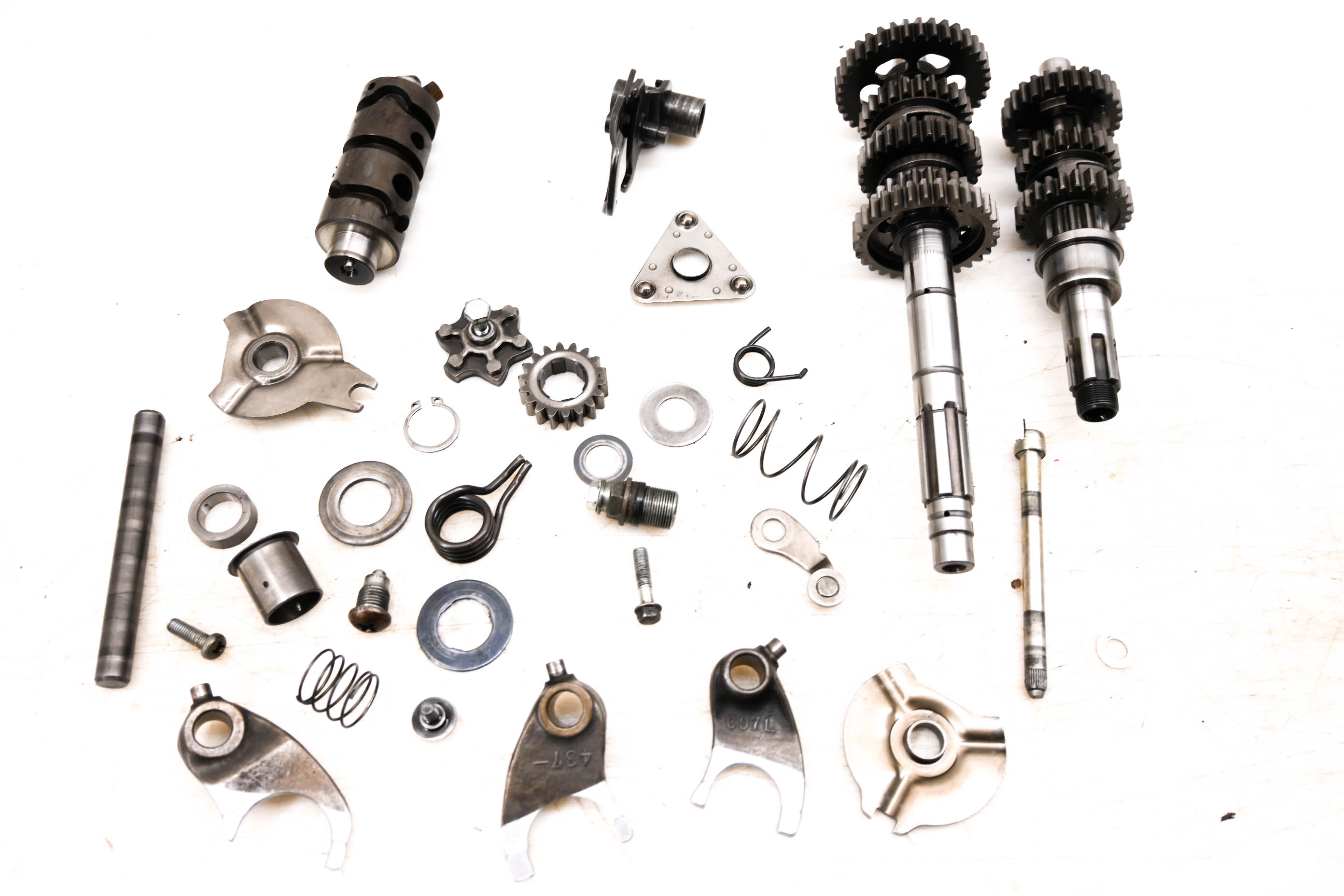 82 Honda ATC200E Transmission Shift Forks & Drum Big Red 200