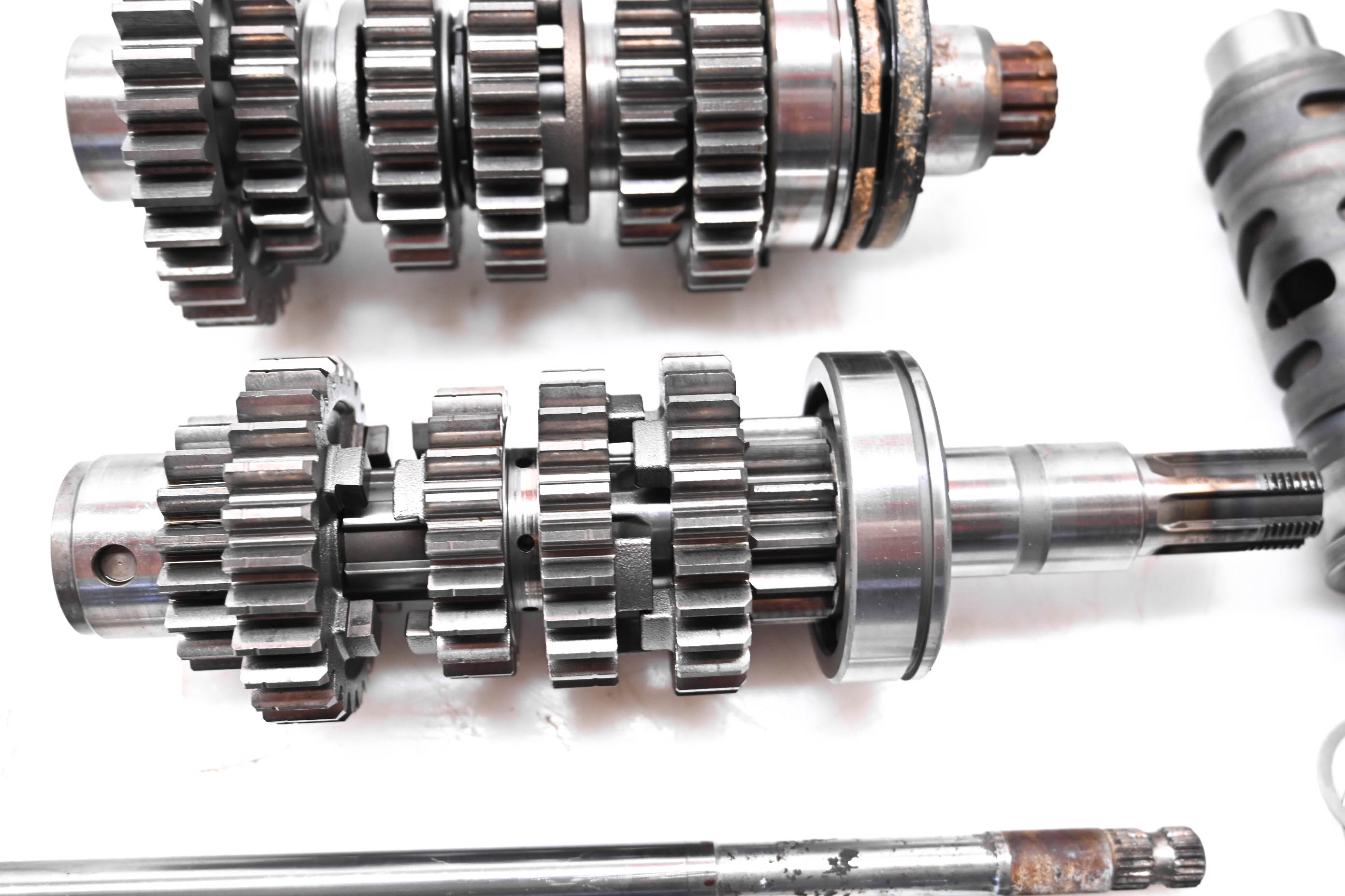 08 Suzuki GS500F Transmission Shift Forks & Drum
