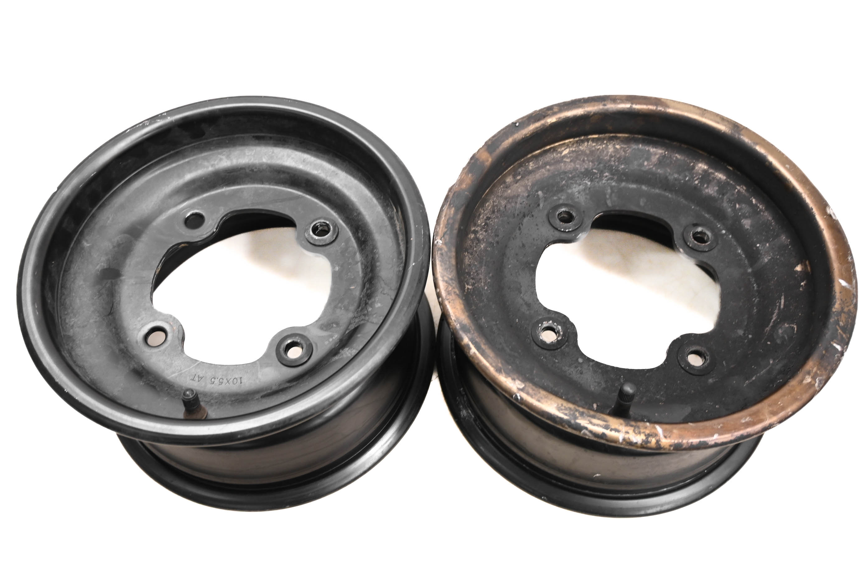 12 Can-Am DS90 X 2x4 Front Wheels Rims 10X5.5 4/144