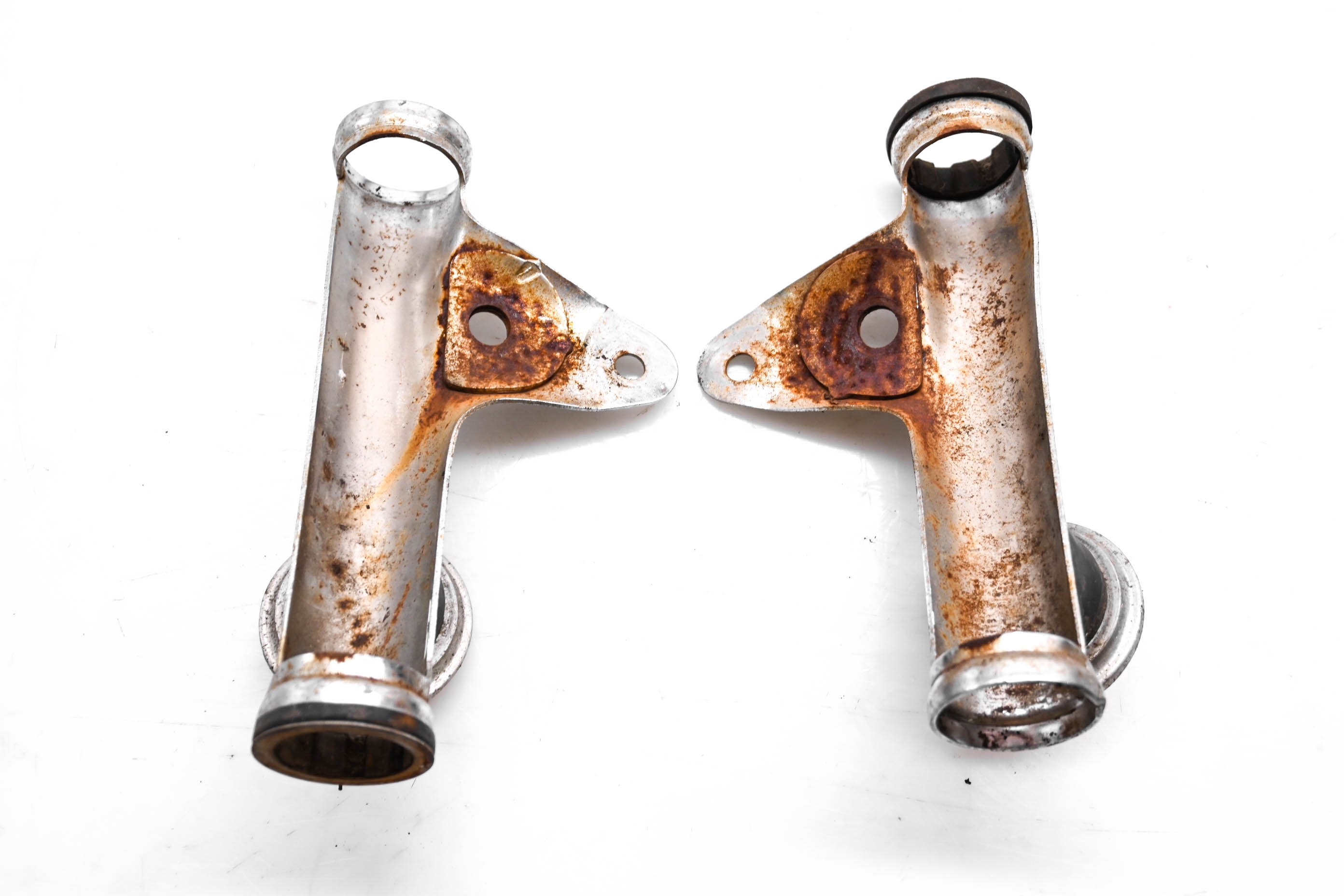 74 Honda XL100 Front Fork Reflector Brackets Mounts Left & Right