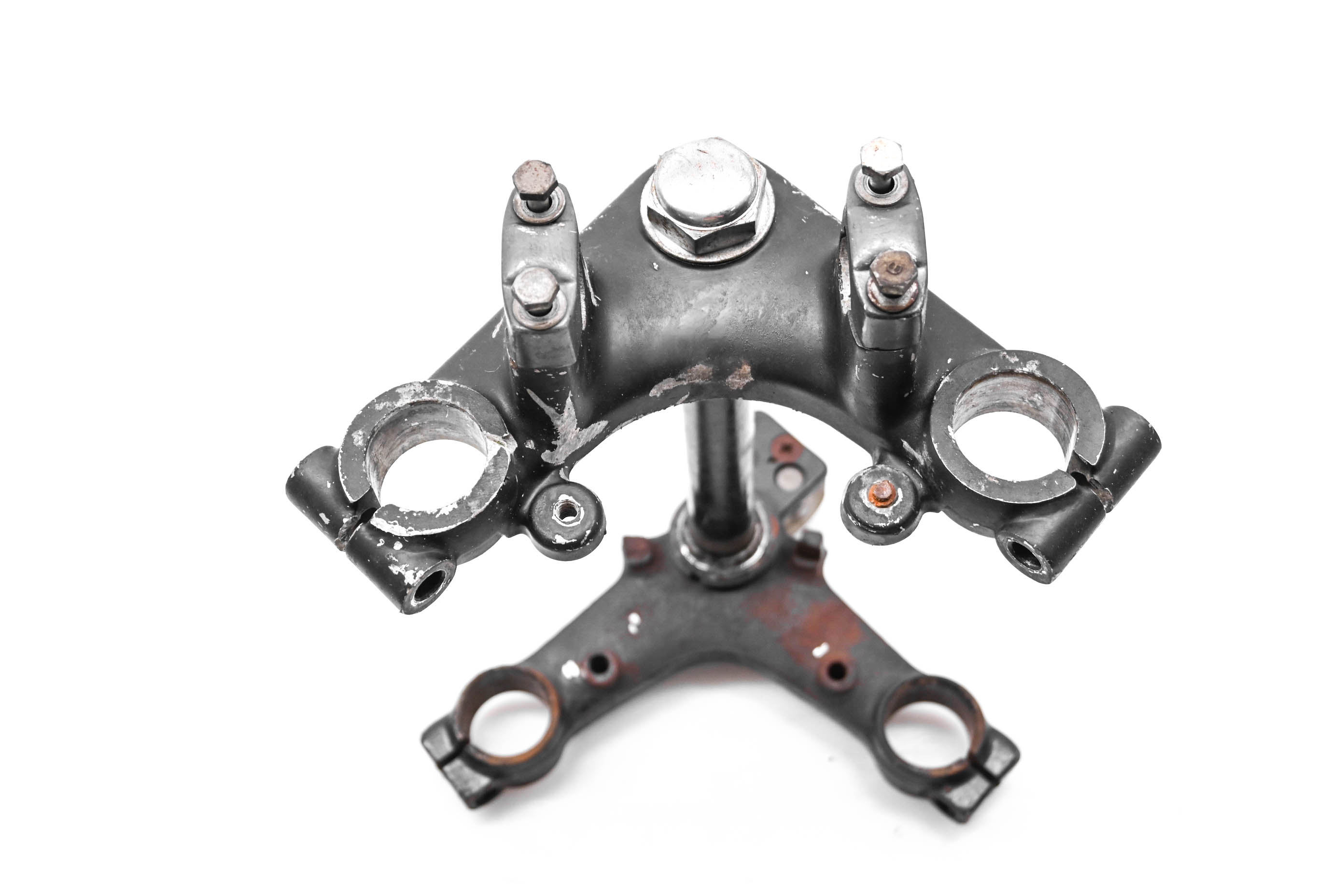 74 Honda XL100 Triple Tree Handlebar Clamps