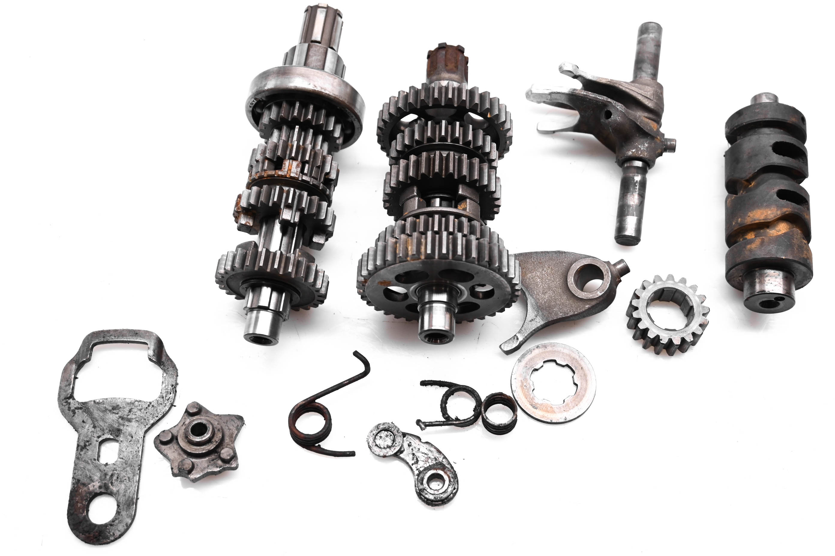 76 Honda CB125S Transmission Shift Forks & Drum