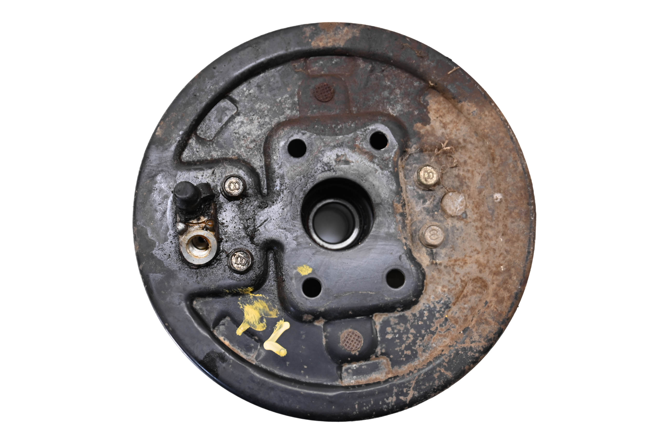 84 Honda Fourtrax 200 2x4 Front Left Brake Drum Assembly TRX200