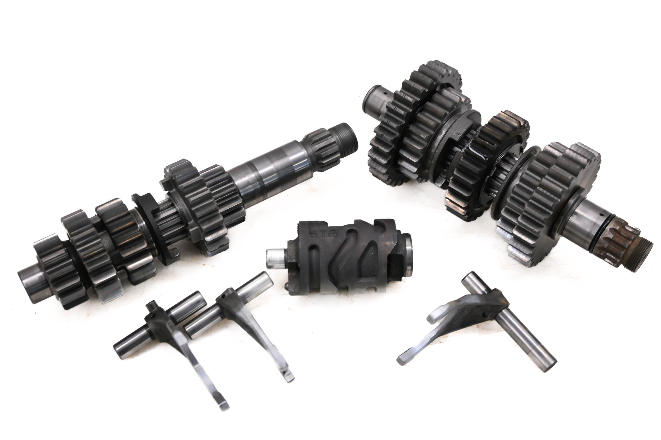 04 Yamaha YFZ450 2x4 Transmission Shift Forks & Drum