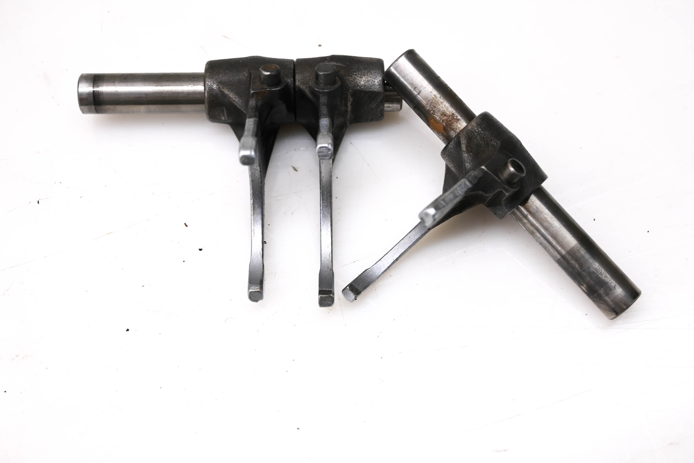 84 Kawasaki KL600A Transmission Shift Forks & Drum