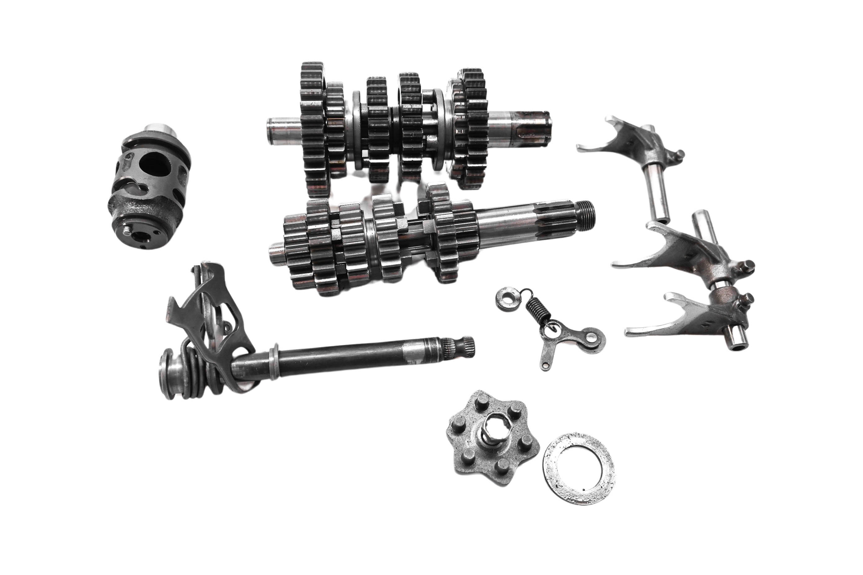 04 Kawasaki KX85 Transmission Shift Forks & Drum