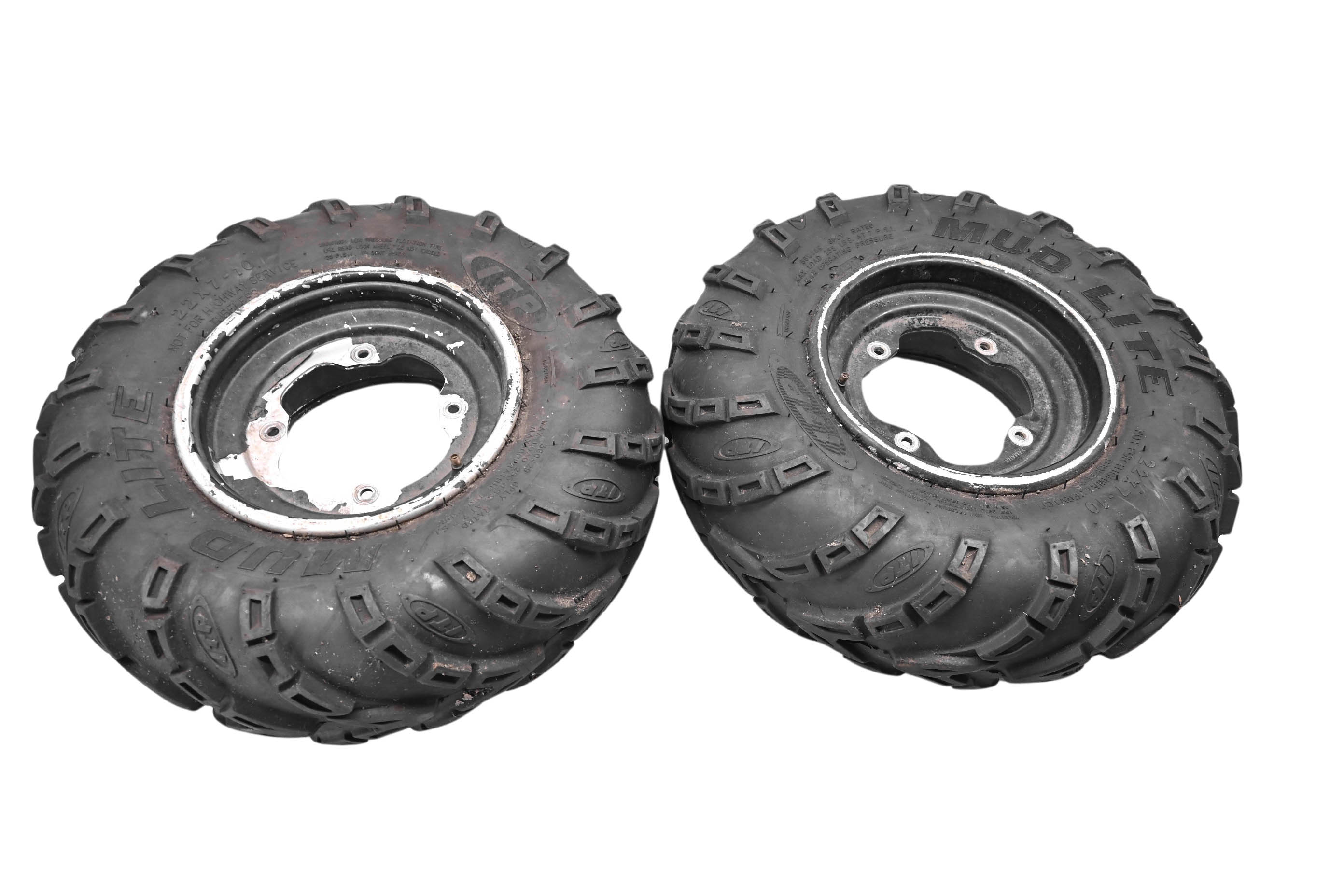 03 Yamaha Banshee 350 2x4 Front Wheel Rims & Tires 22X7-10 4/156