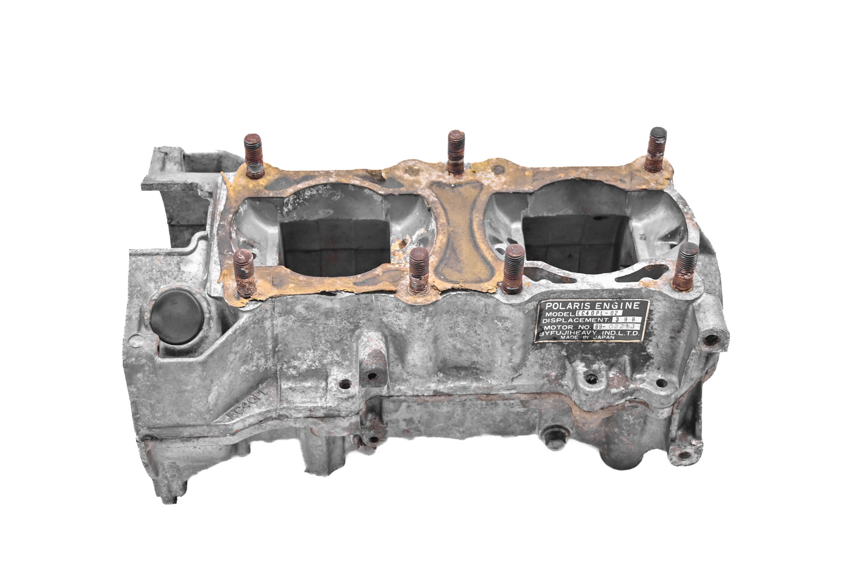 87 Polaris Indy 400 Crankcase Center Crank Case 121"