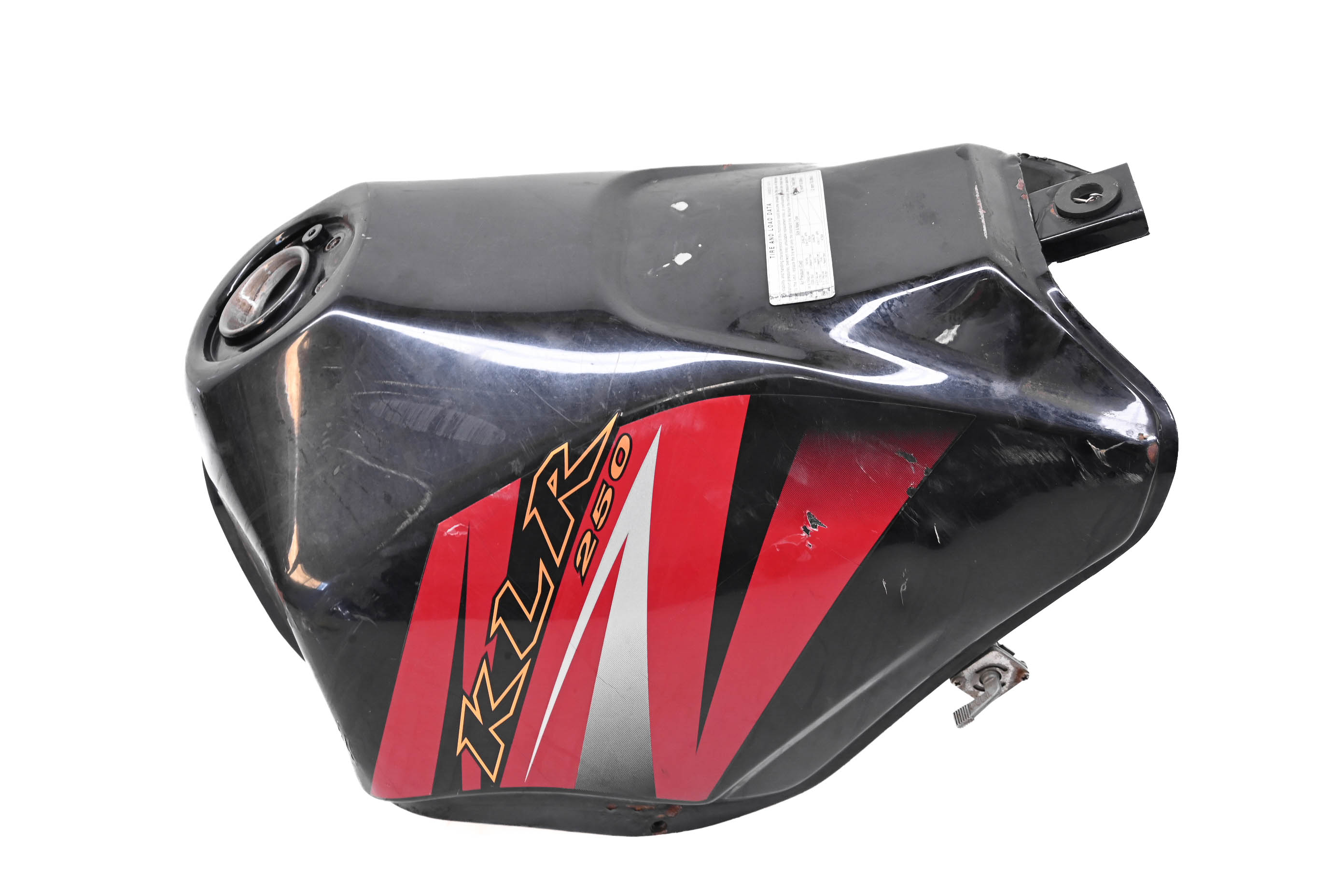 05 Kawasaki KLR250 Gas Tank & Fuel Petcock