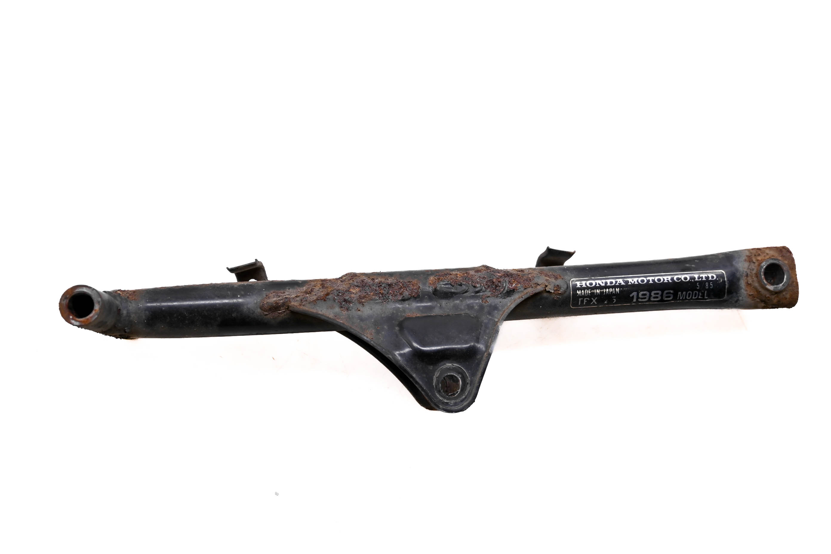 86 Honda Fourtrax 125 2x4 Front Pipe Brace Bracket Mount TRX125