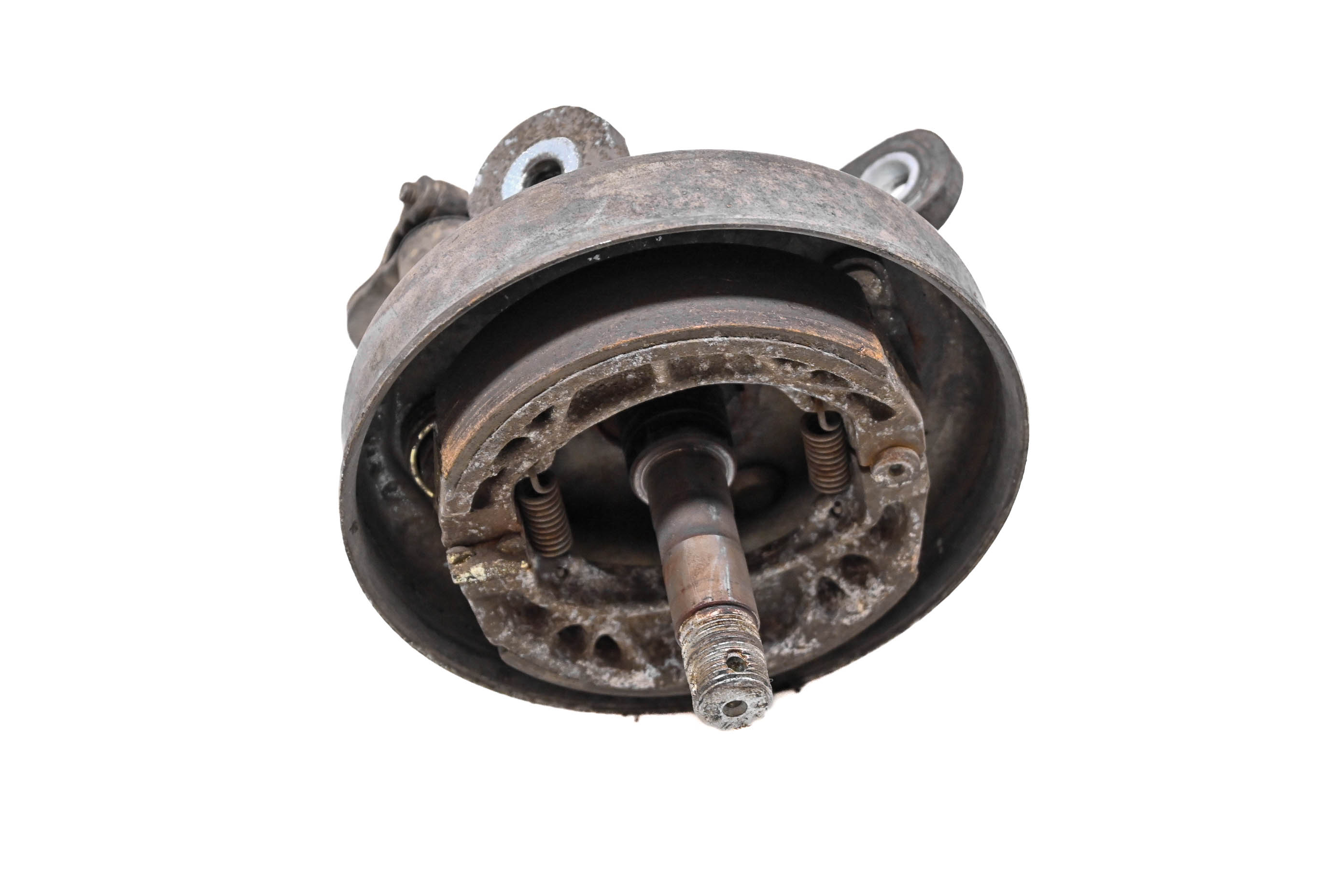 86 Honda Fourtrax 125 2x4 Front Right Brake Drum Spindle TRX125