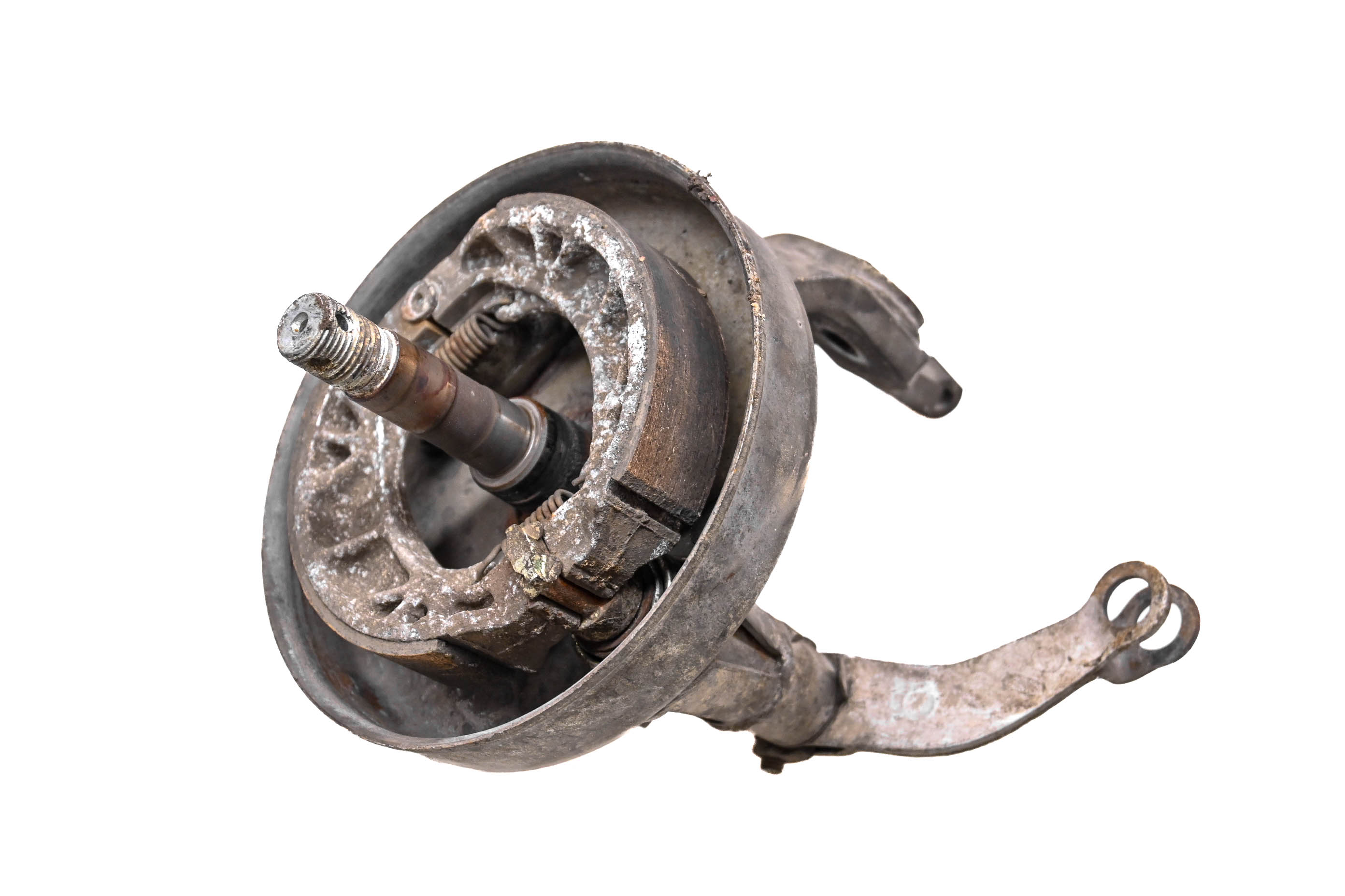 86 Honda Fourtrax 125 2x4 Front Right Brake Drum Spindle TRX125