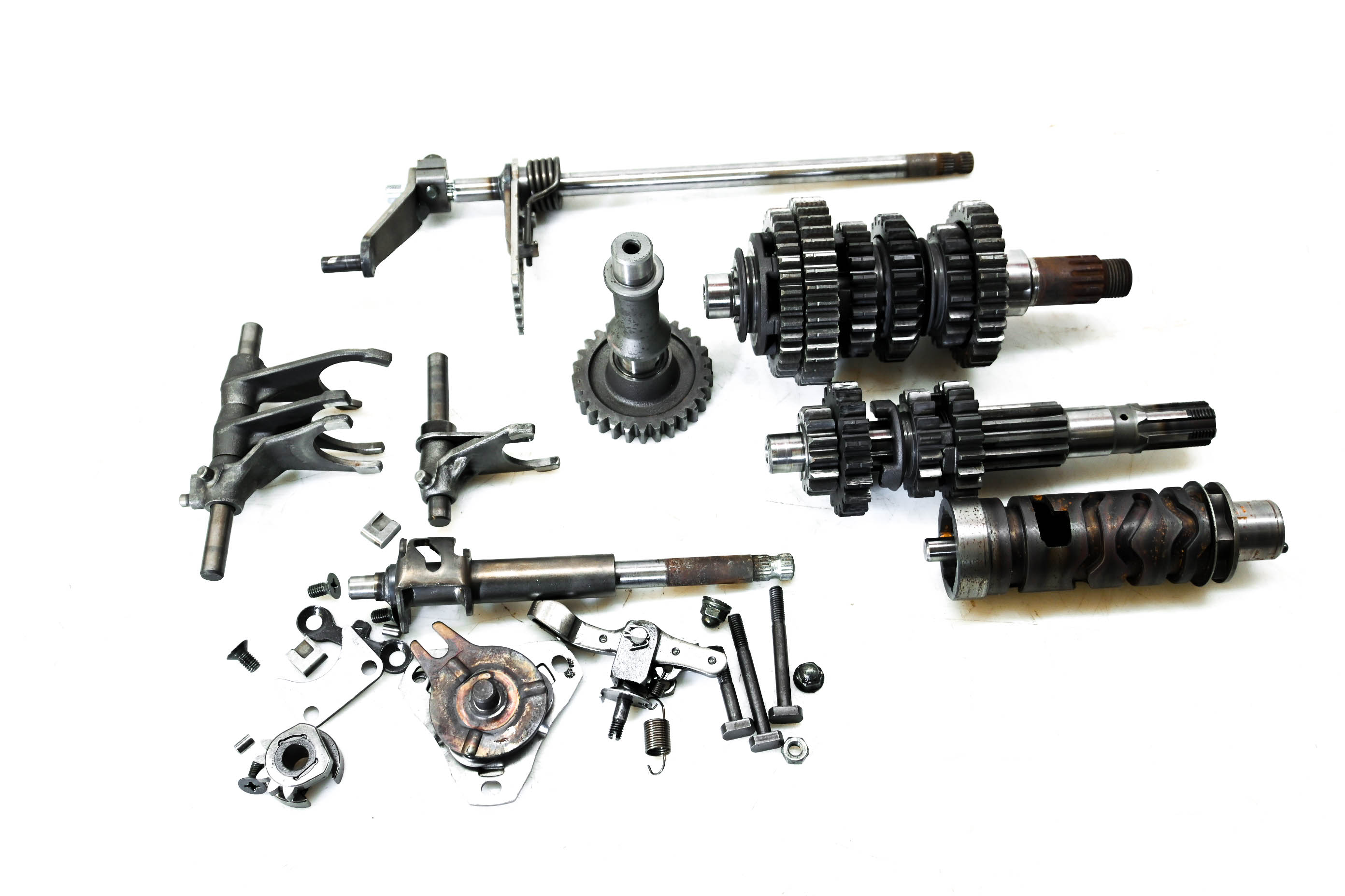 01 Suzuki Quadrunner 160 2x4 Transmission Shift Forks & Drum LTF160