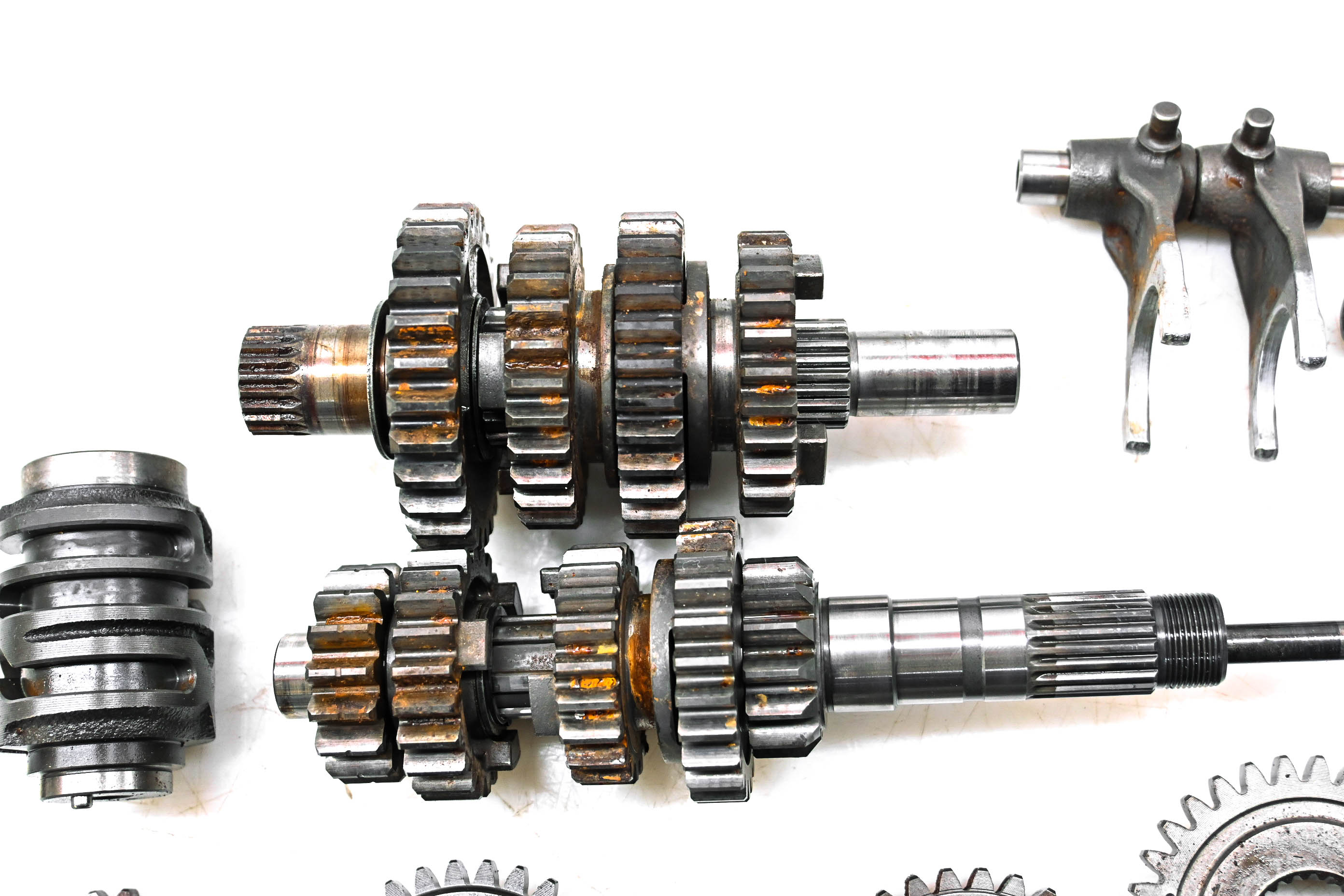 04 Honda CRF250R Transmission Shift Forks & Drum
